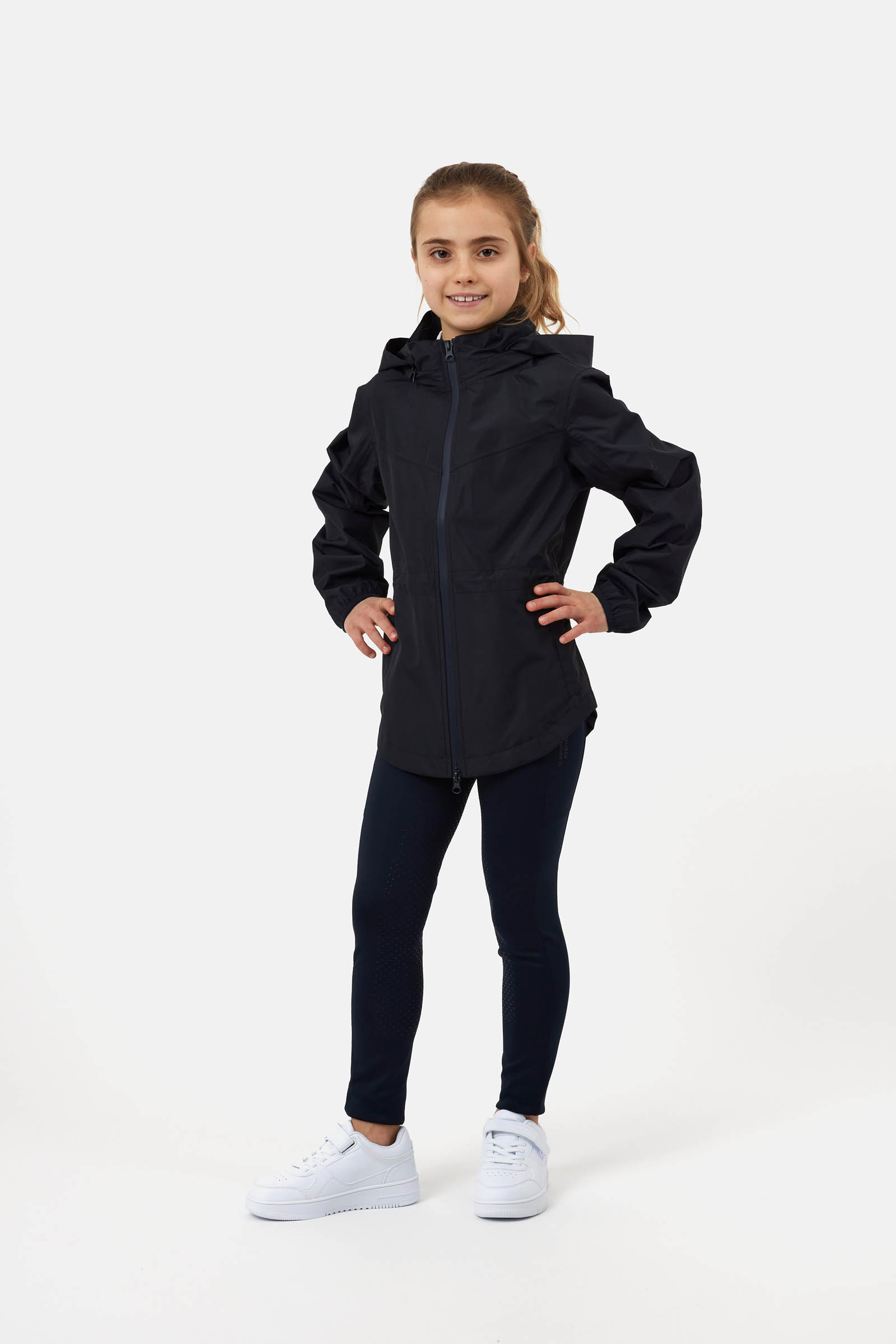 Horze Young Rider Fiora Waterproof Stowaway Hood Jacket