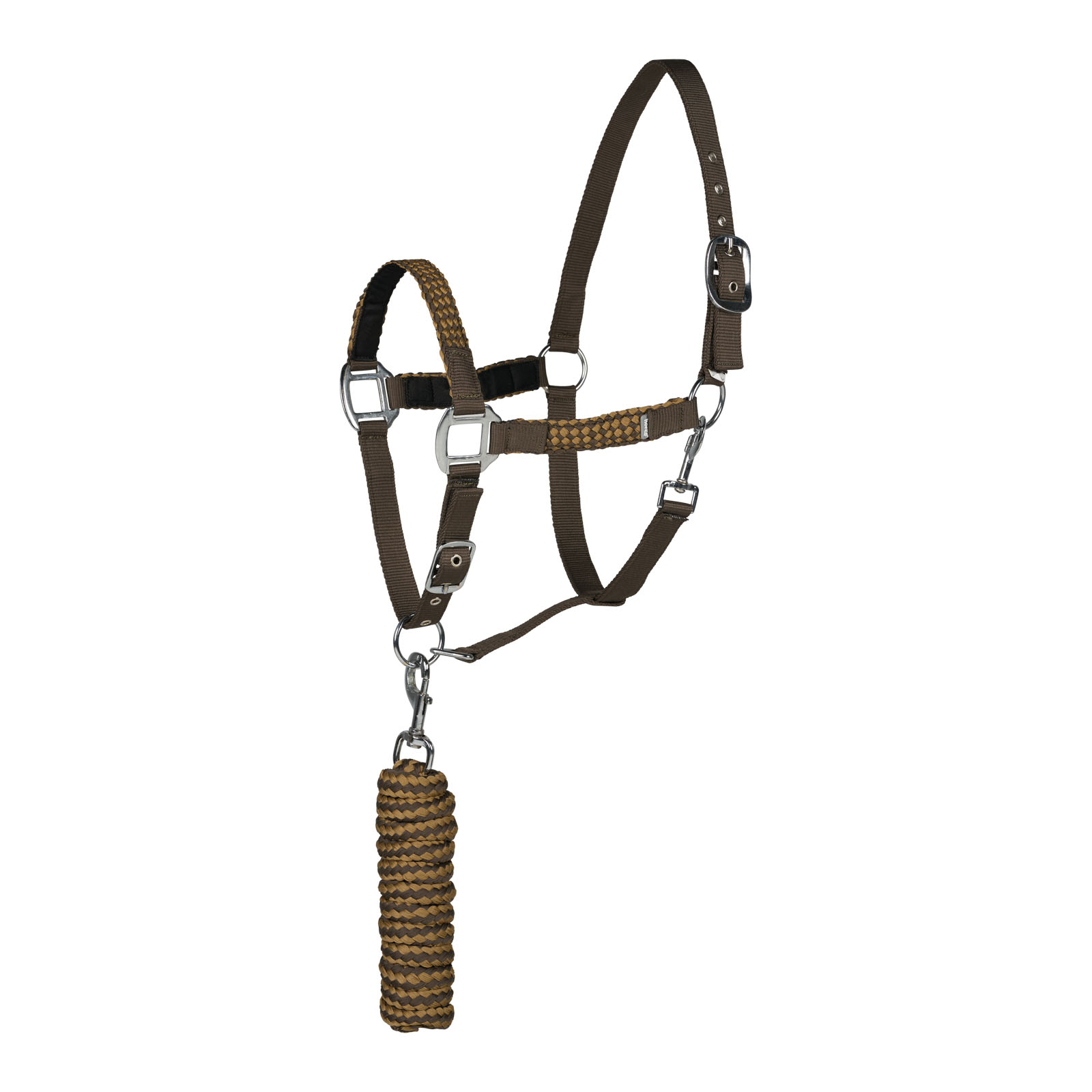 Brown Canteen/ Medal Bronze Horze Chicago Halter & Lead Set