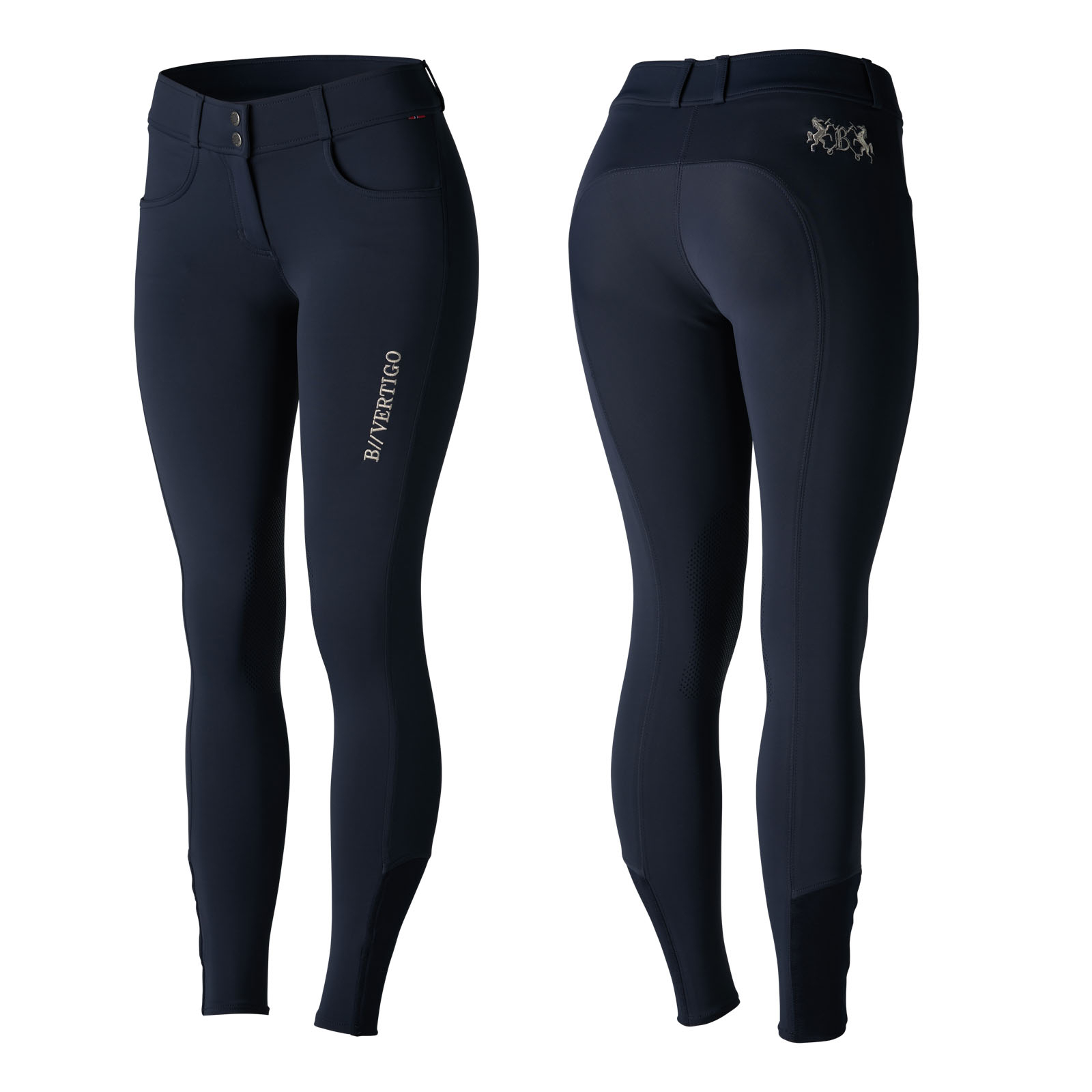 B Vertigo Meghan Silicone Knee Patch Breeches for Women