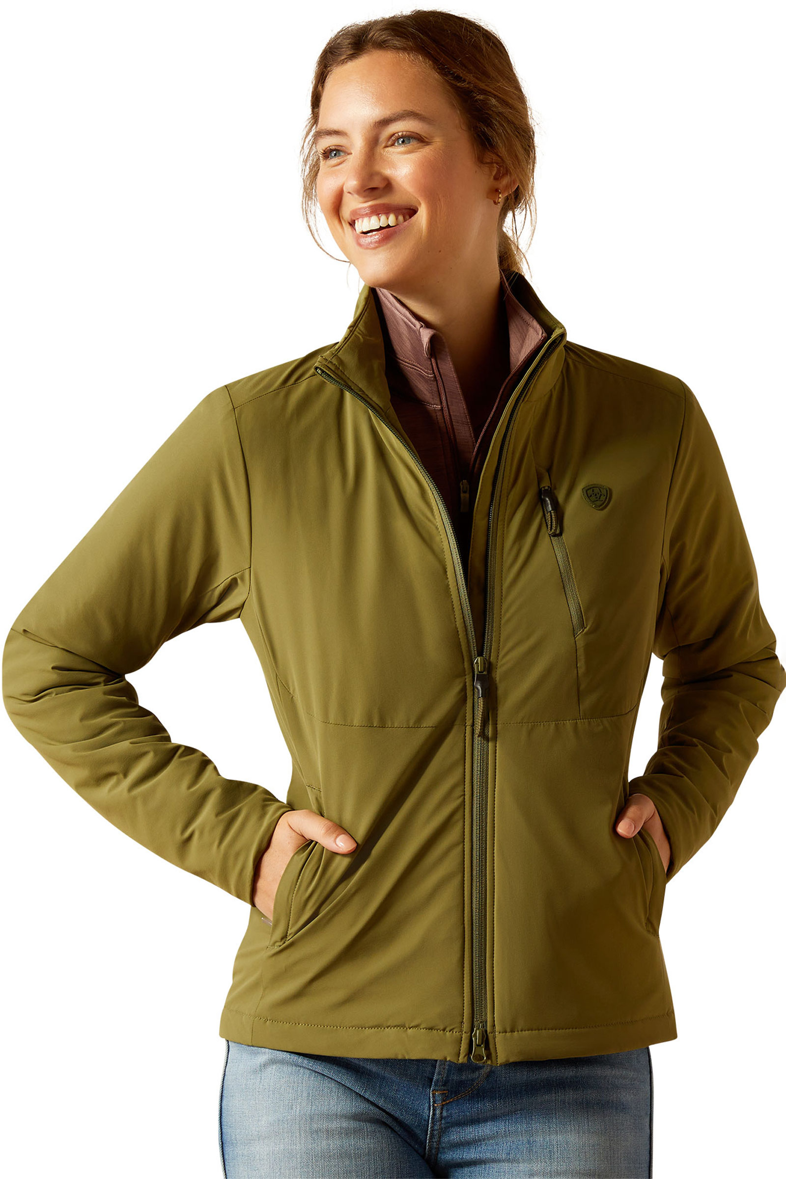 Winter Moss Ariat Rion StretchShell Insulated Light Jacket