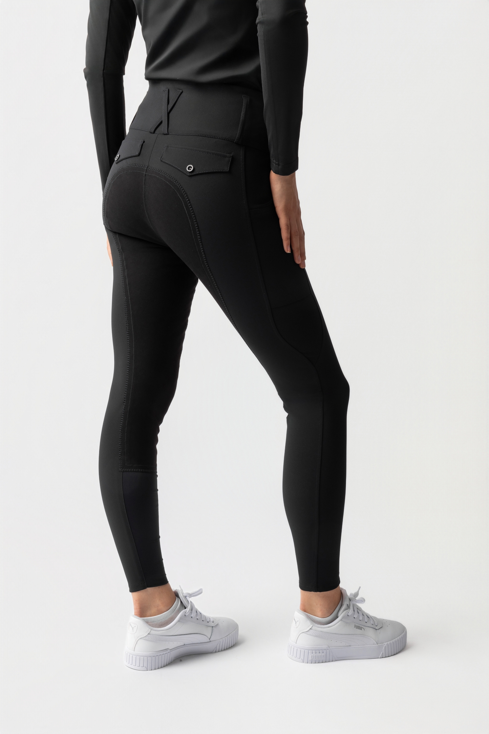 Horze Leonie Women's Fullseat Breeches With Vegan Suede Leather