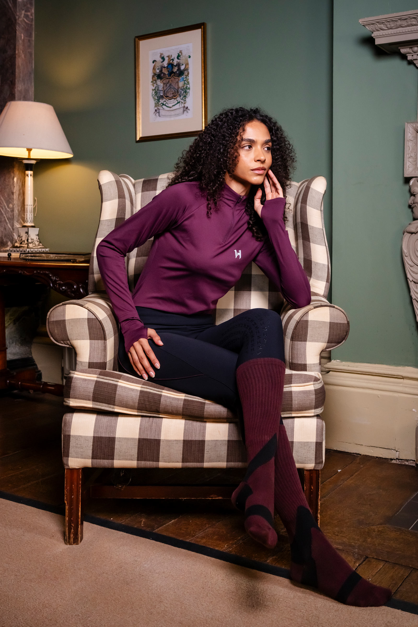 Celestial Purple Horseware Strive Winter Women&acute;s 1/4 Zip Top