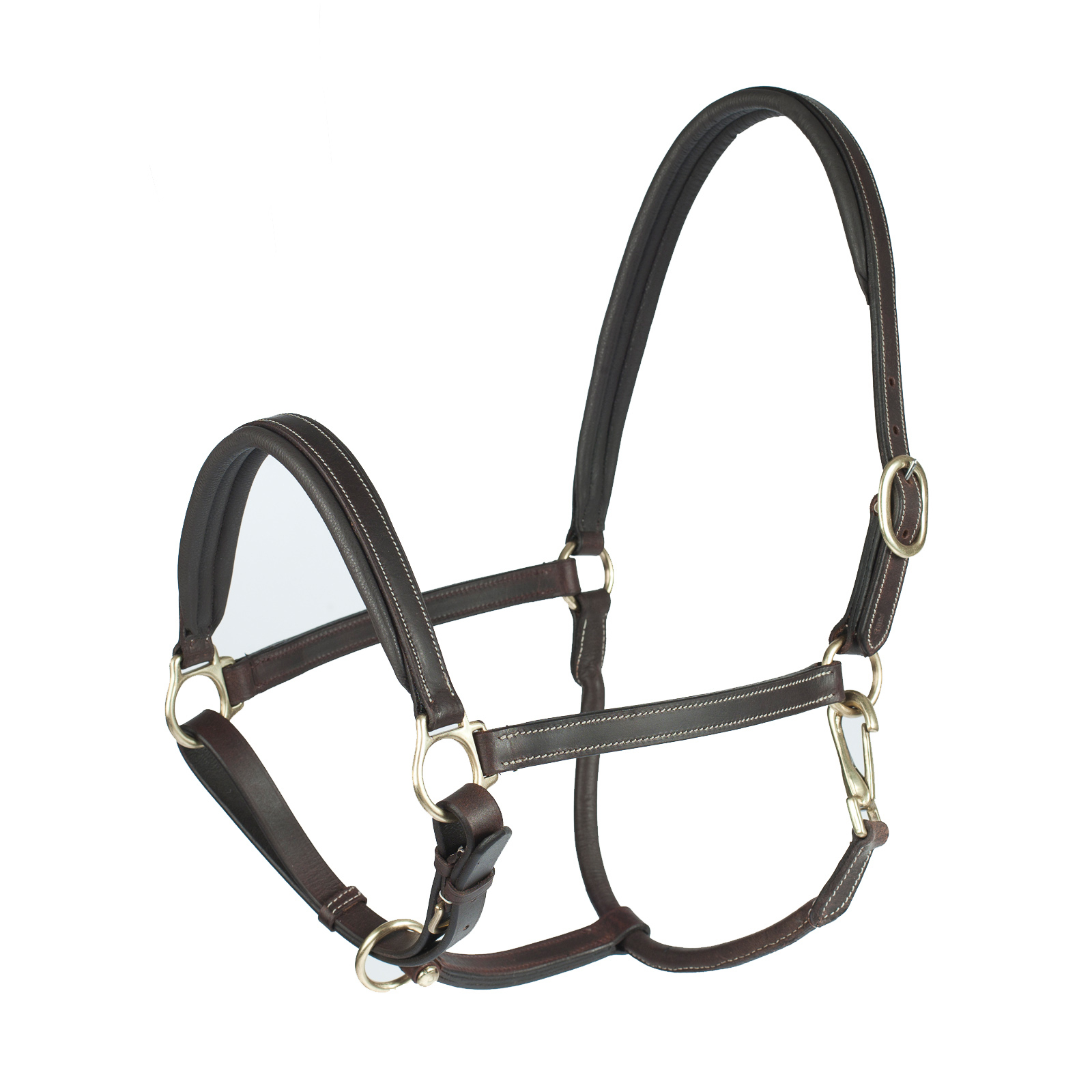 Dark Brown Horze Largo Leather Halter