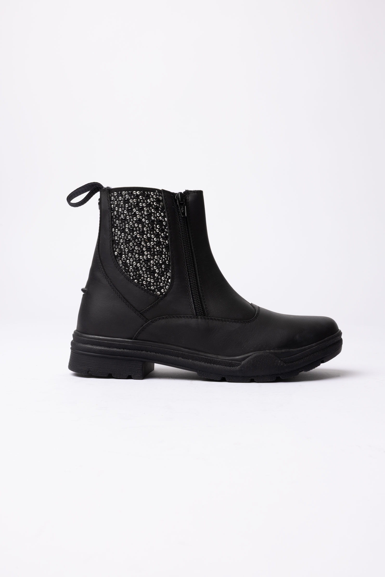 Horze Sporty Vegan Leather Jodhpur Boots With Crystal-Look Details