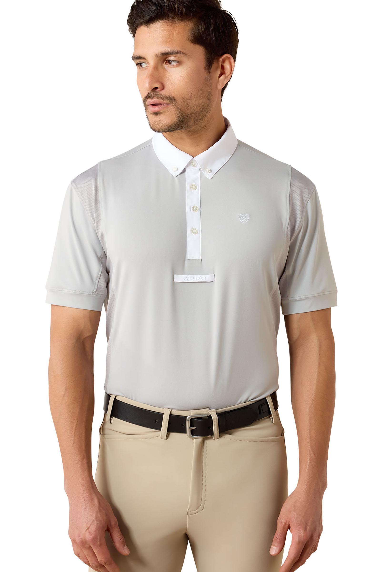 Show Grey Ariat Tek Men's shortsleeve Show Shirt