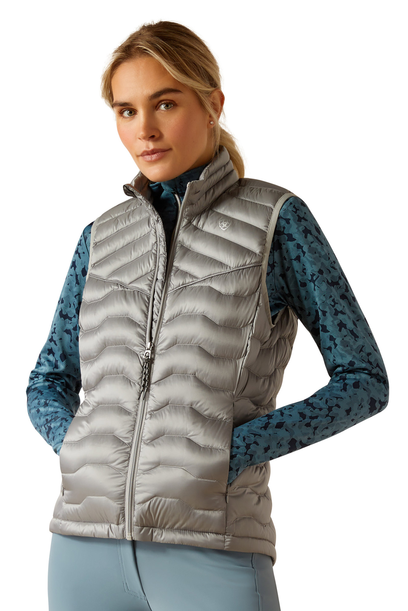Iridescent Ultimate Grey Ariat Ideal Down Women&acute;s Vest