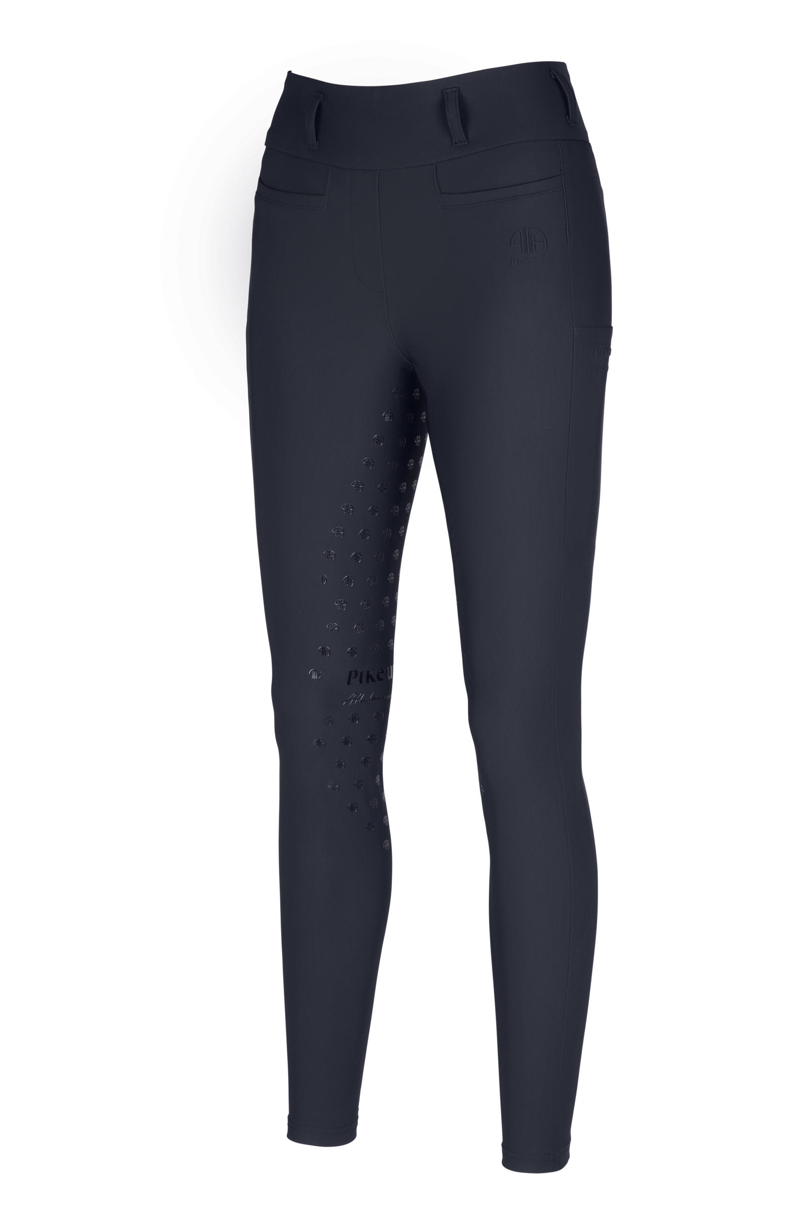 Black Pikeur Linnett Women&acute;s Seamless Riding Tights With High Waist and Full Grip