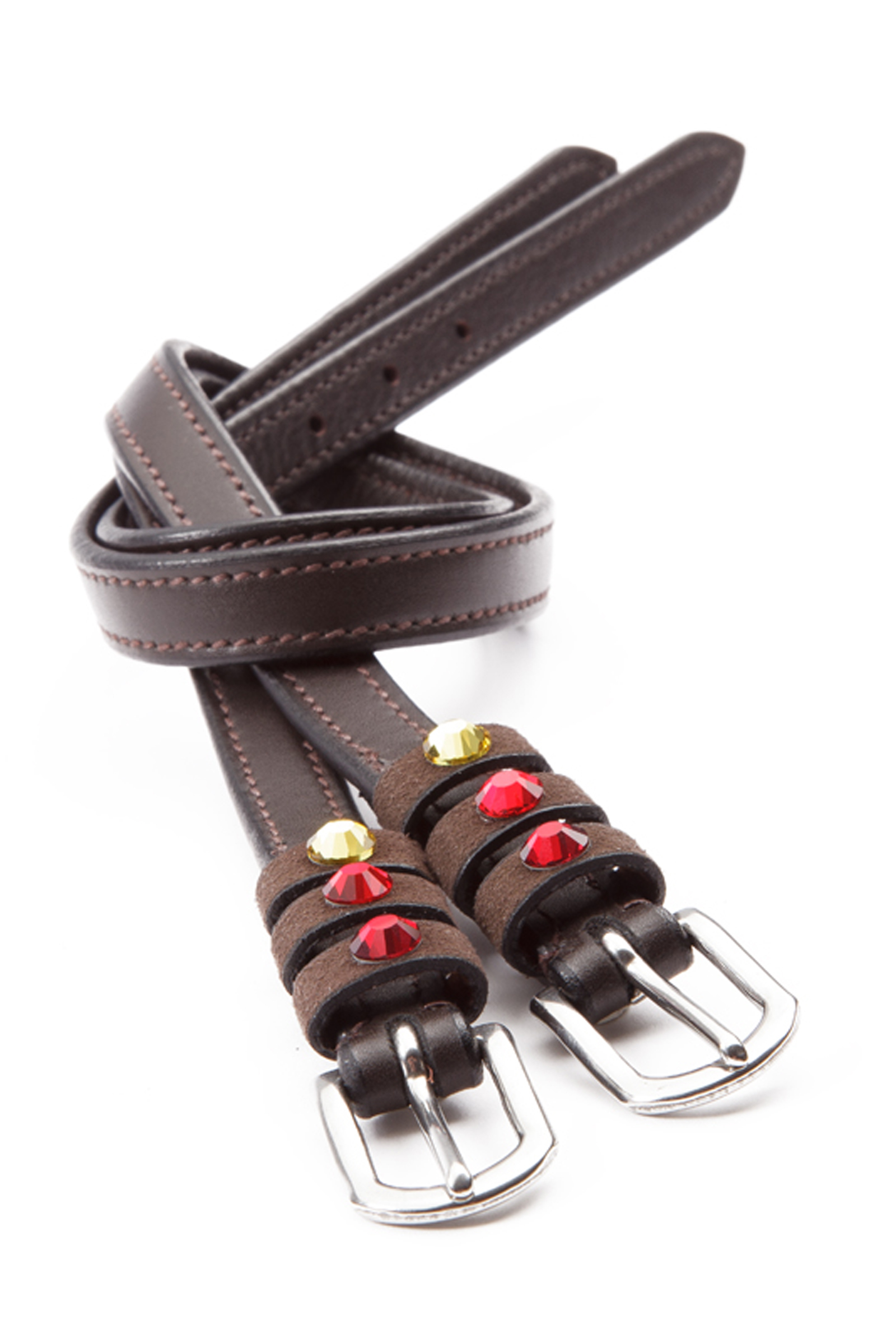 Brown/Red/Gold Kavalkade Seasons Dreams Spur Straps