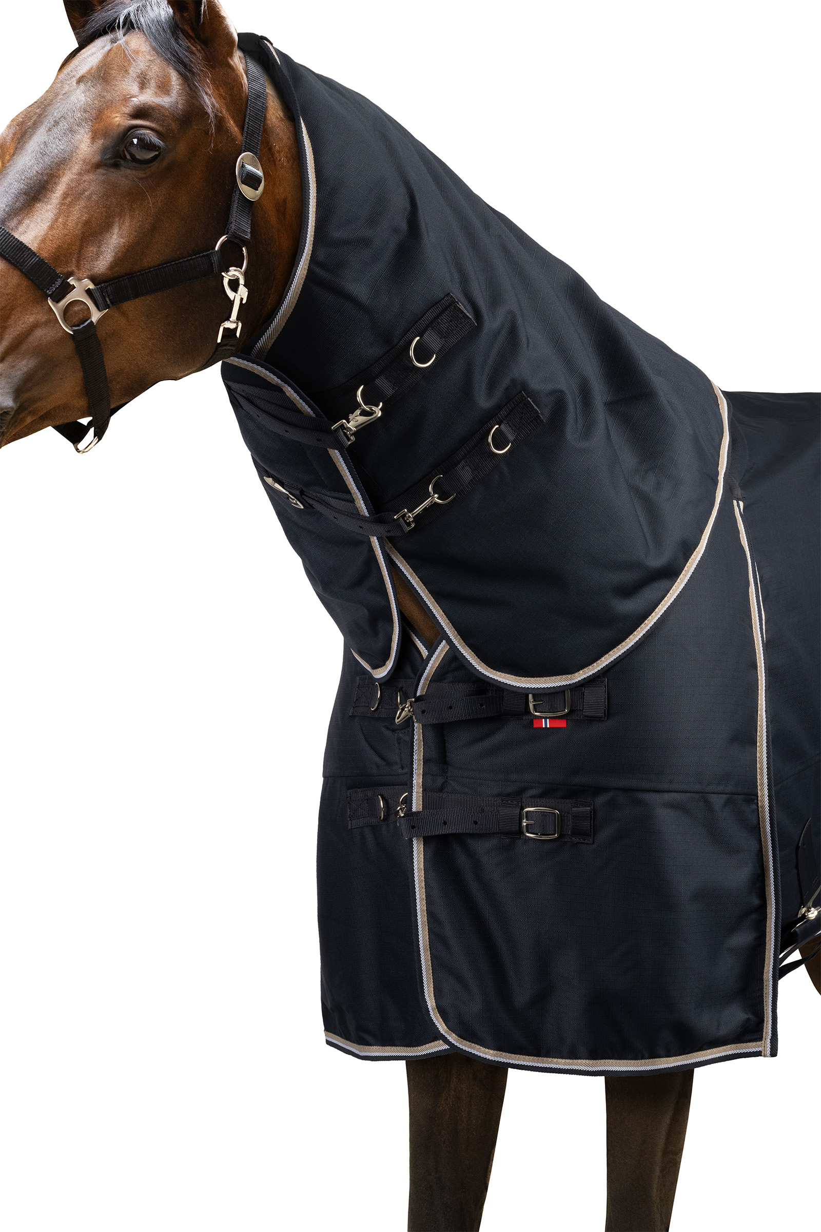 B Vertigo Georgina Turnout Rug with Detachable Neck, 250g