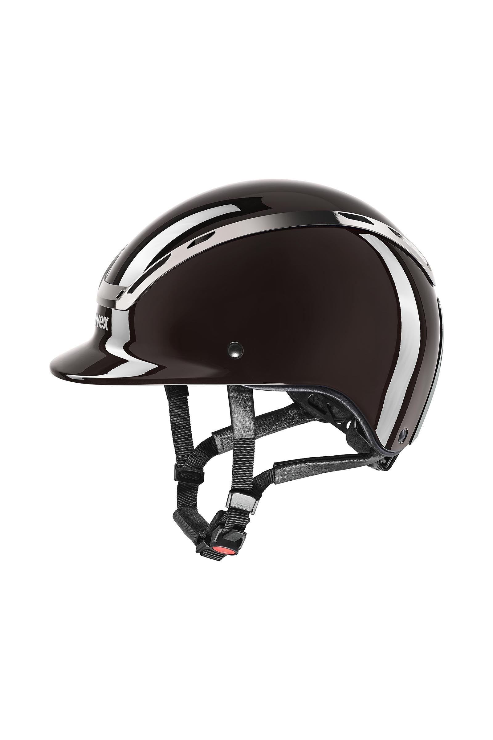 mocca glossy Uvex Exxeed Shiny Chrome Riding Helmet