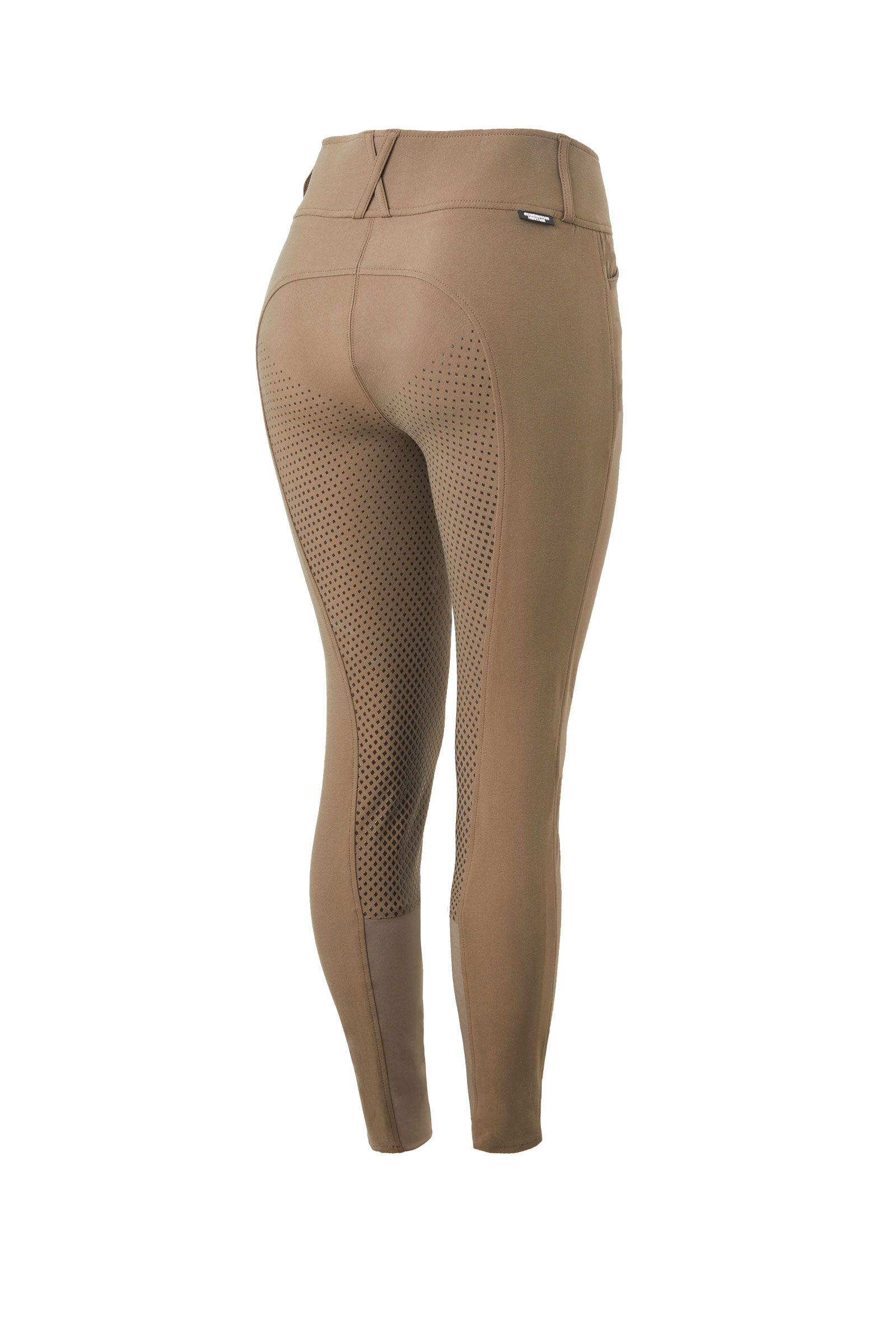 Iron Grey Brown Horze Grand Prix II Women's Full Grip Breeches
