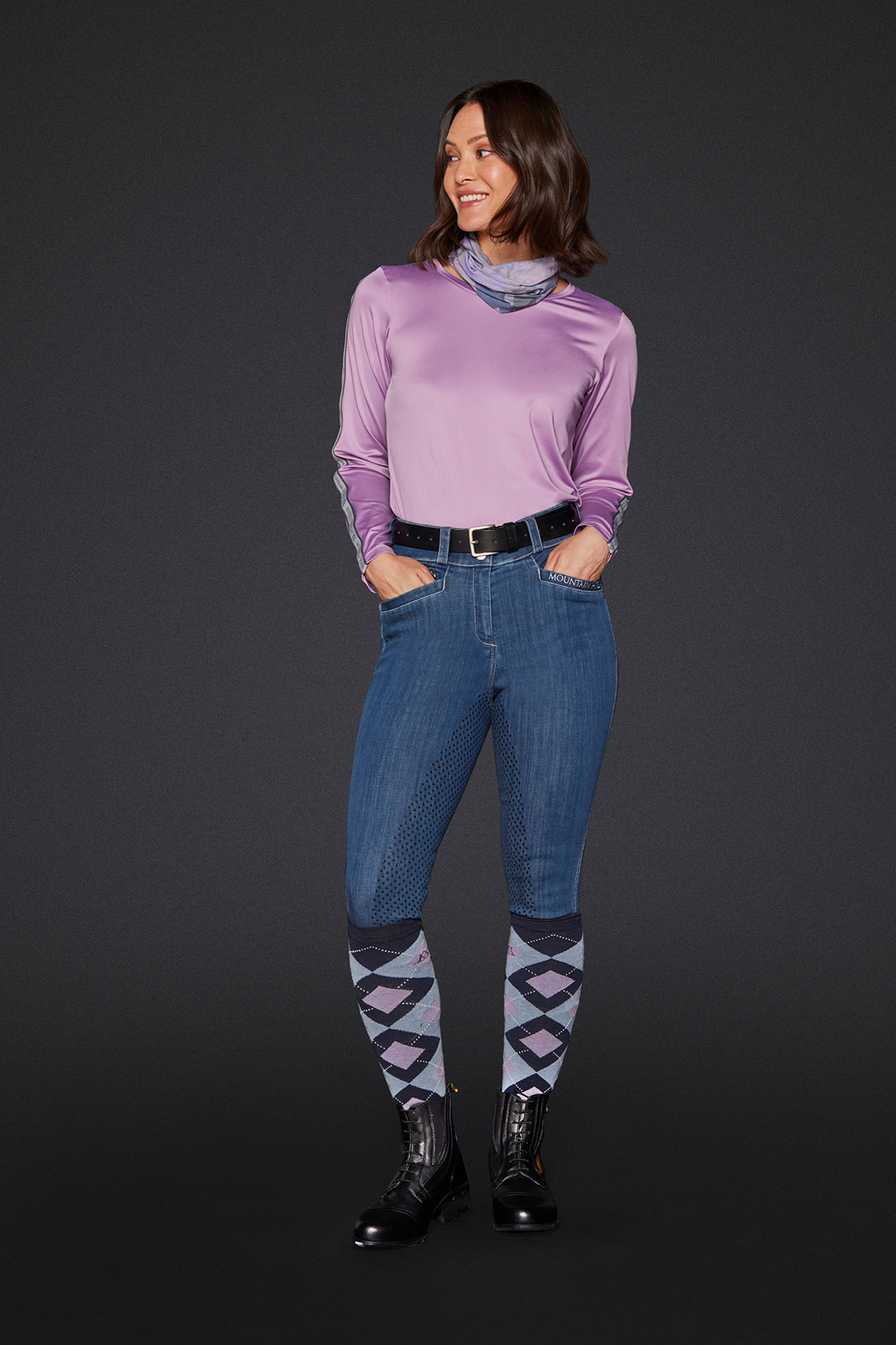 Mountain Horse Dream Women&acute;s Denim Breeches With Full Grip