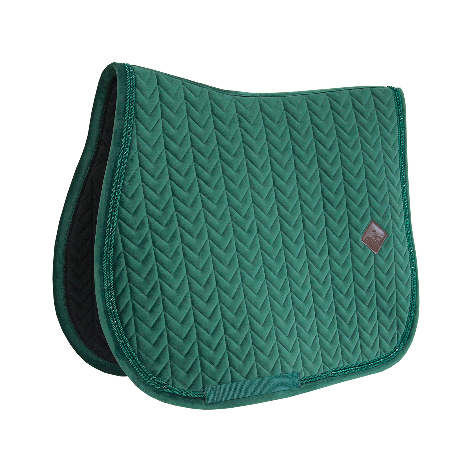 Green Kentucky Horsewear Velvet Pearls All Purpose Saddle Pad