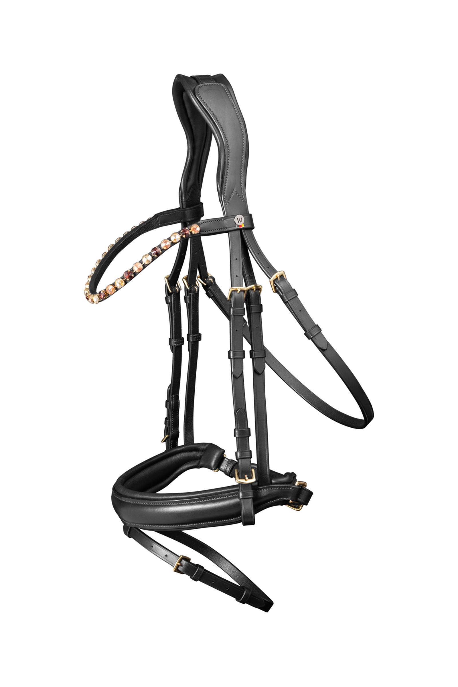 Black Waldhausen X-Line Goldheart Bridle