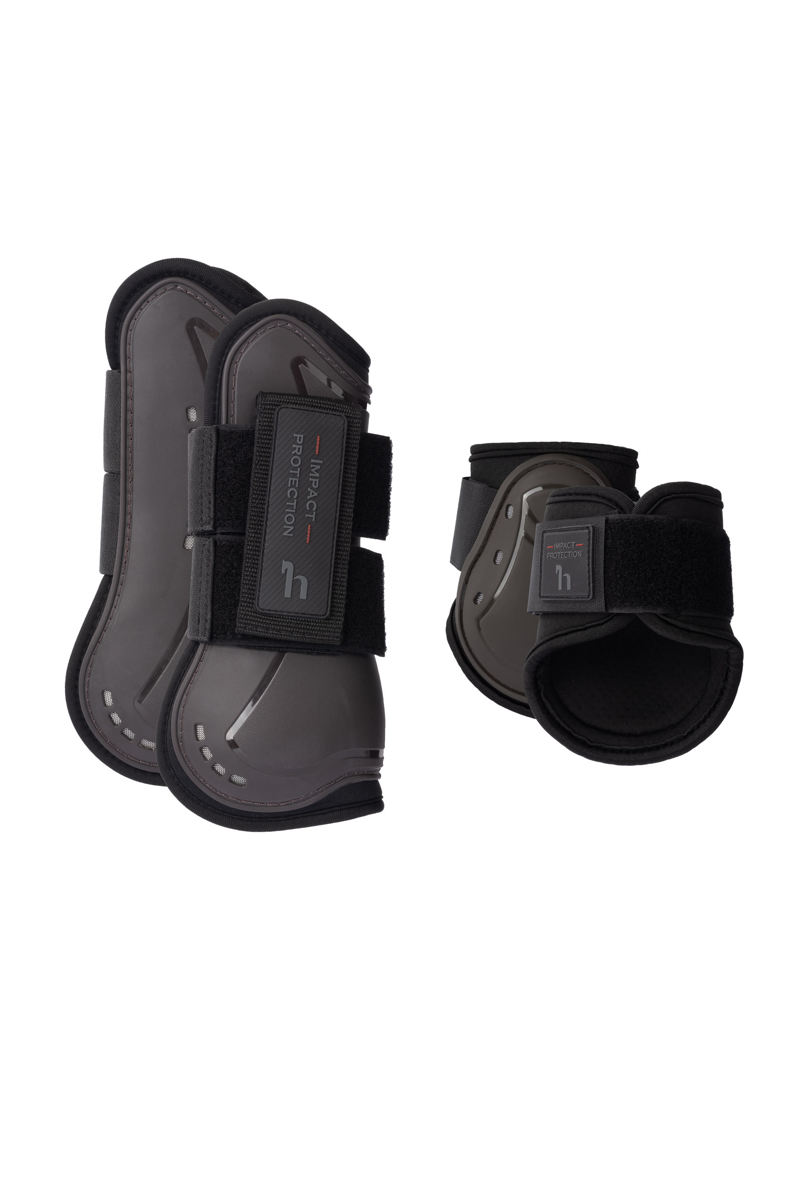 Dark Brown Horze Armour Airflow Tendon & Fetlock Boot Set