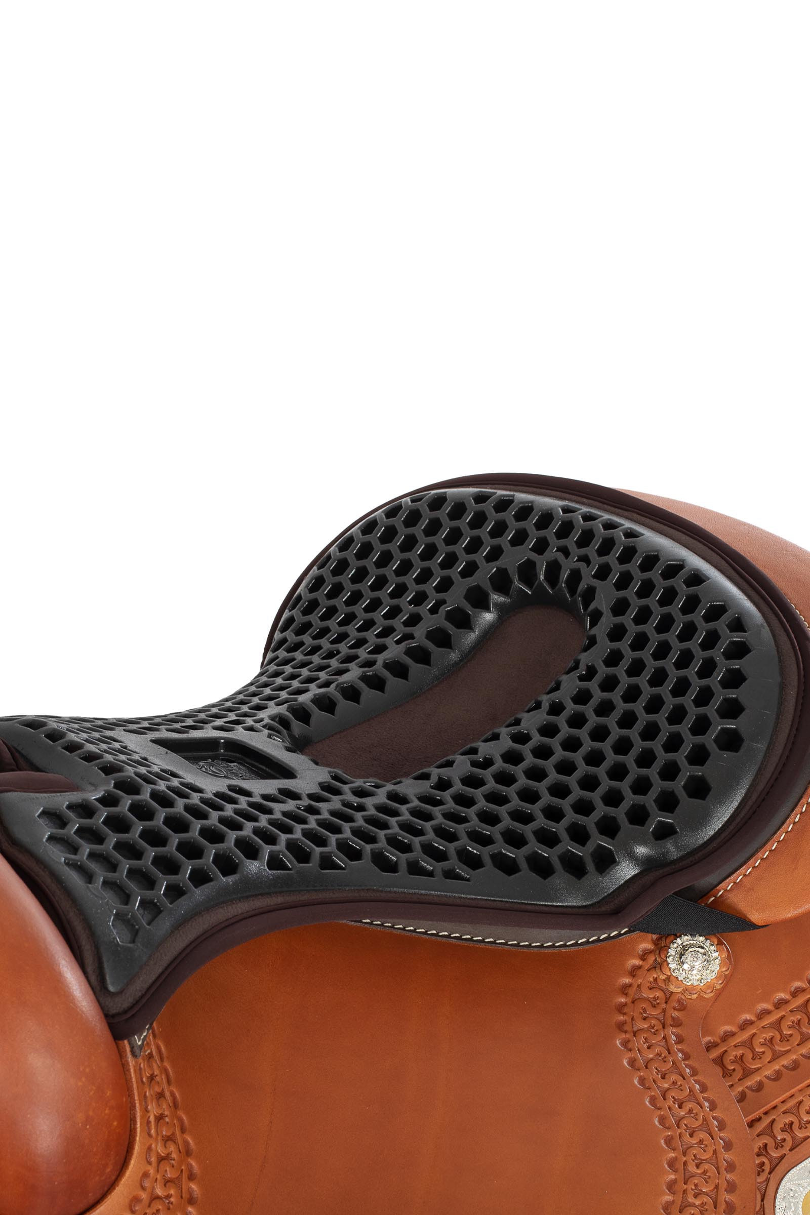 Acavallo Ortho-Coccyx Seat Saver Western Hexa Gel-Out Dri-lex, 20 mm