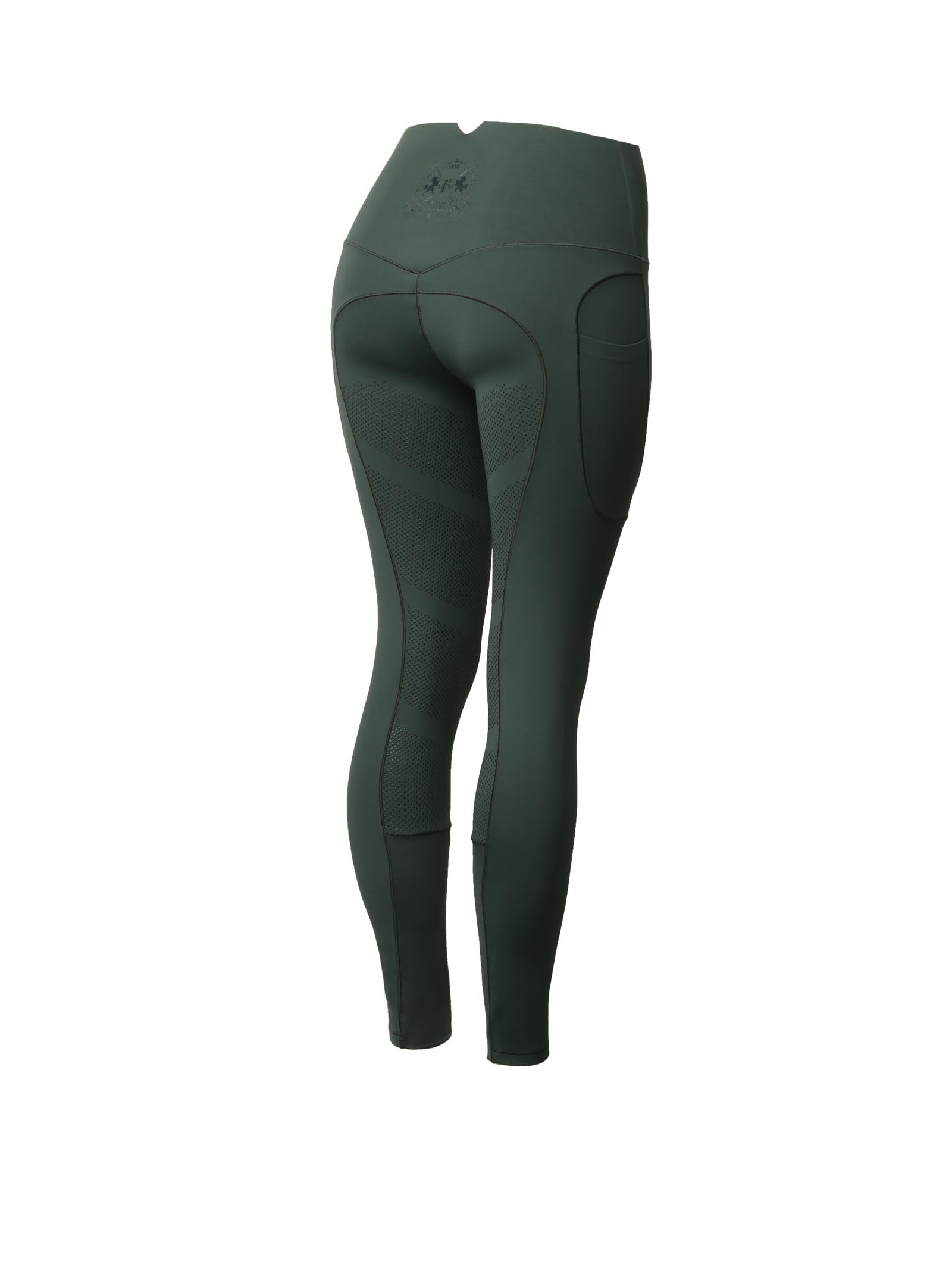 Scarab green B Vertigo Leonora Women&acute;s Seamless Fullgrip Thermo Tights