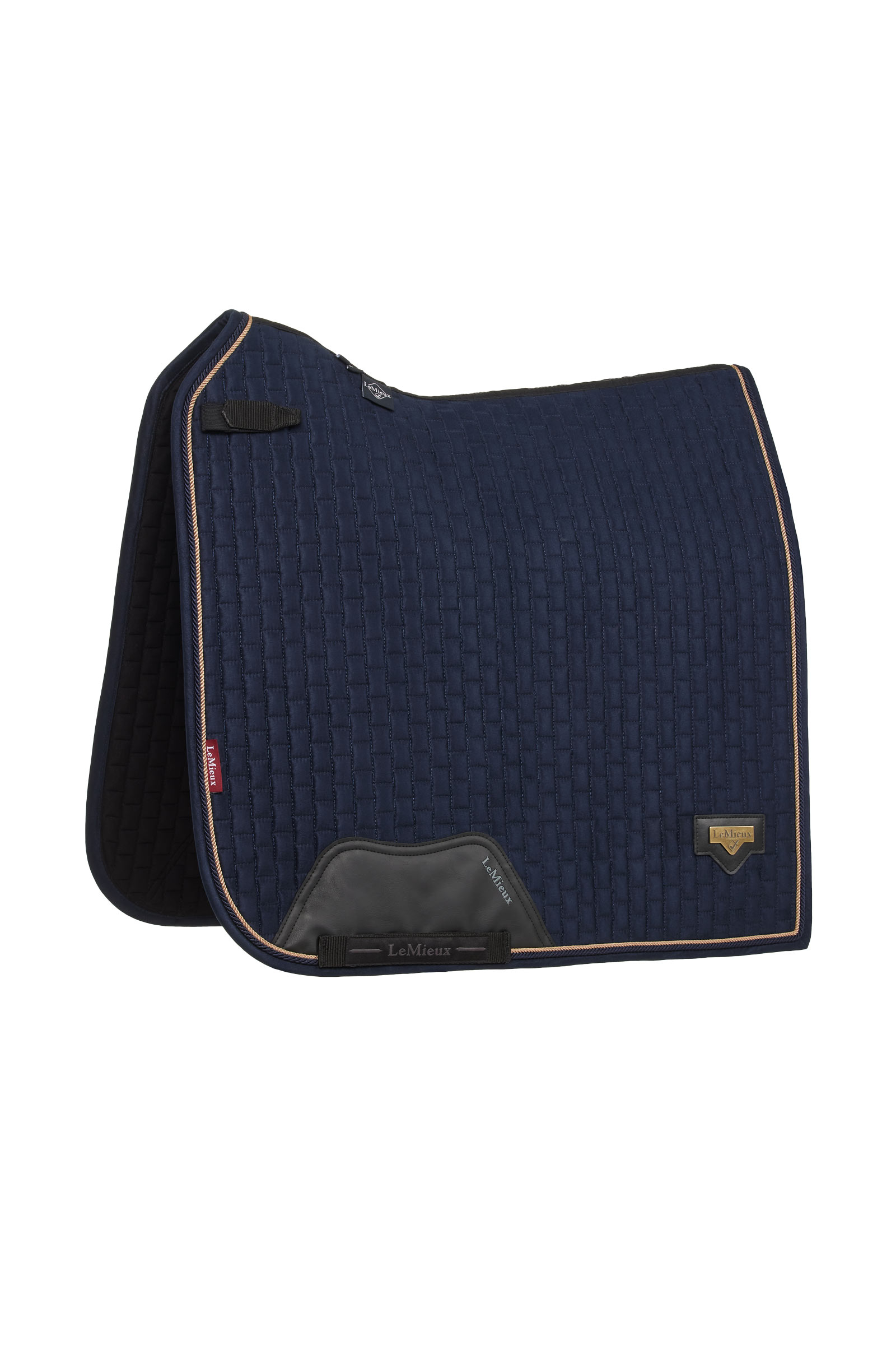 Navy LeMieux Puissance Imitation Suede Dressage Saddle Pad