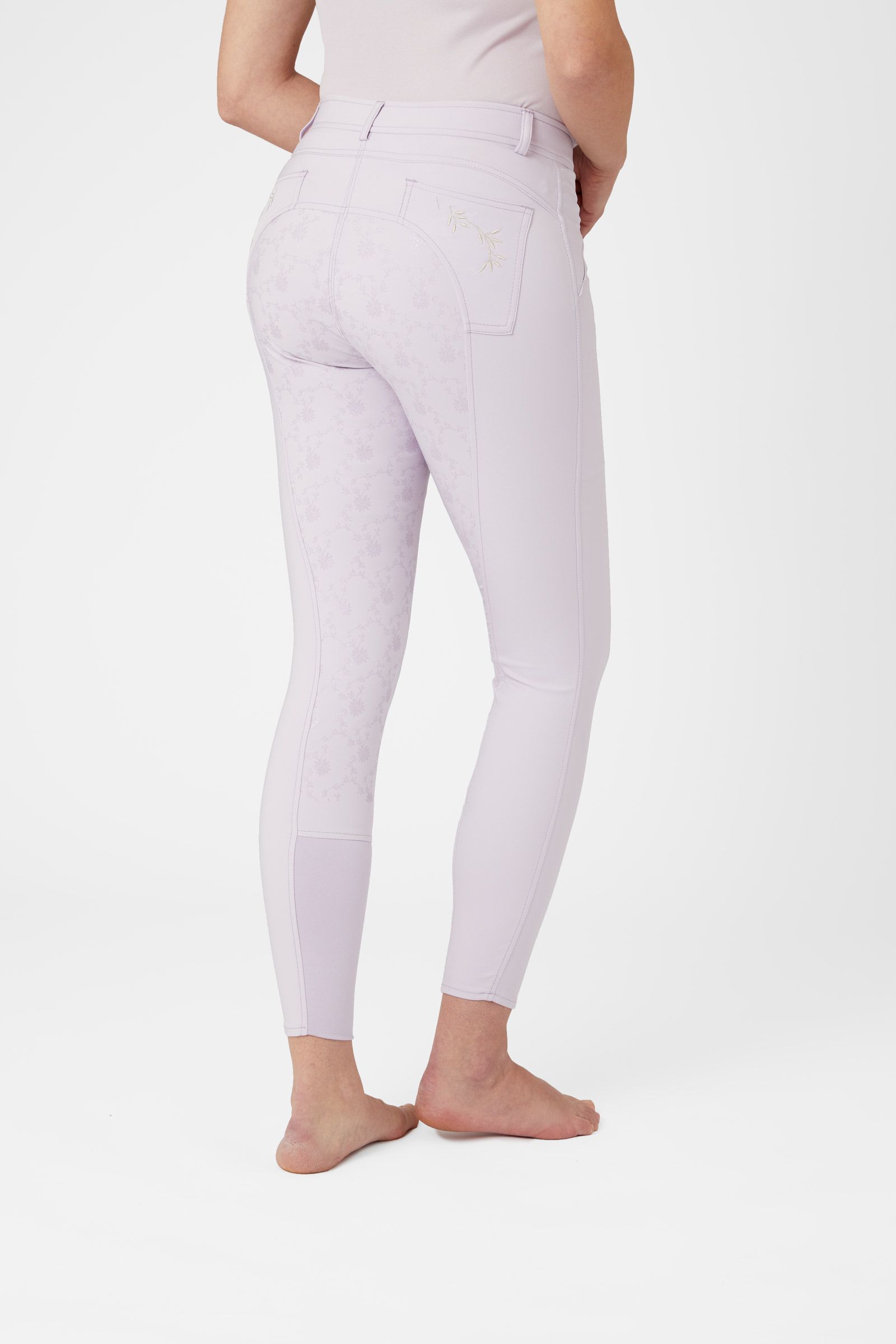 Horze Kaitlin Women's Full Seat Breeches with Flower Detail