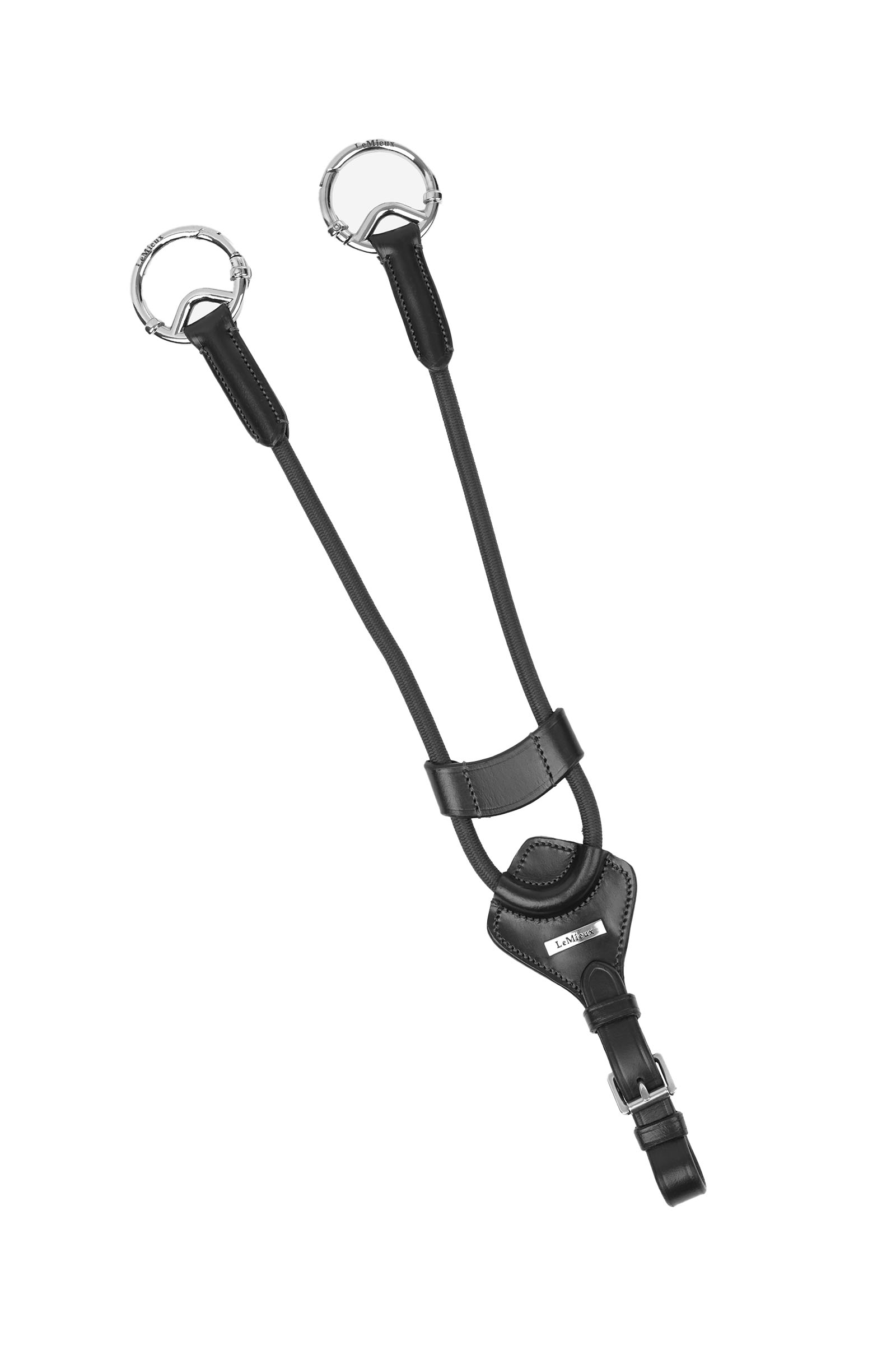 Black/Silver LeMieux Elasticated Martingale Attachment