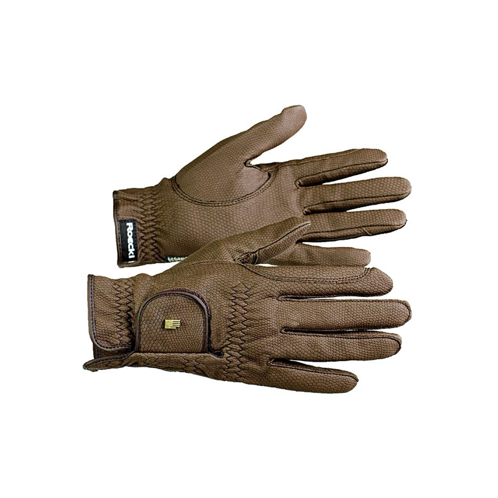 Dark Brown Roeckl ROECK-Grip Fleece Gloves
