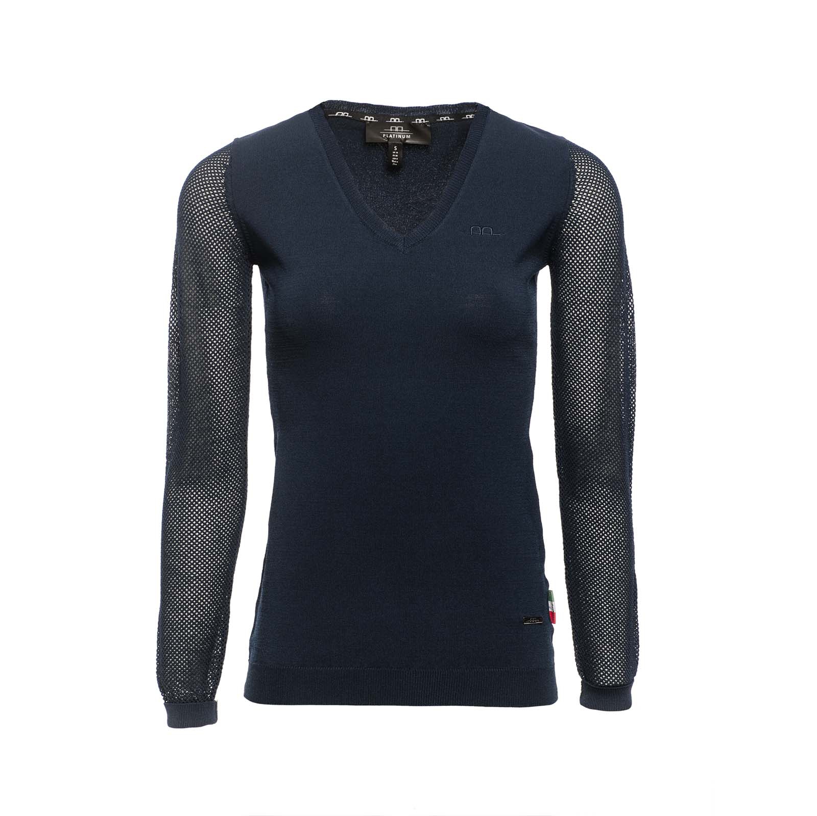 AA Ladies' Sweater with Perforated Sleeves