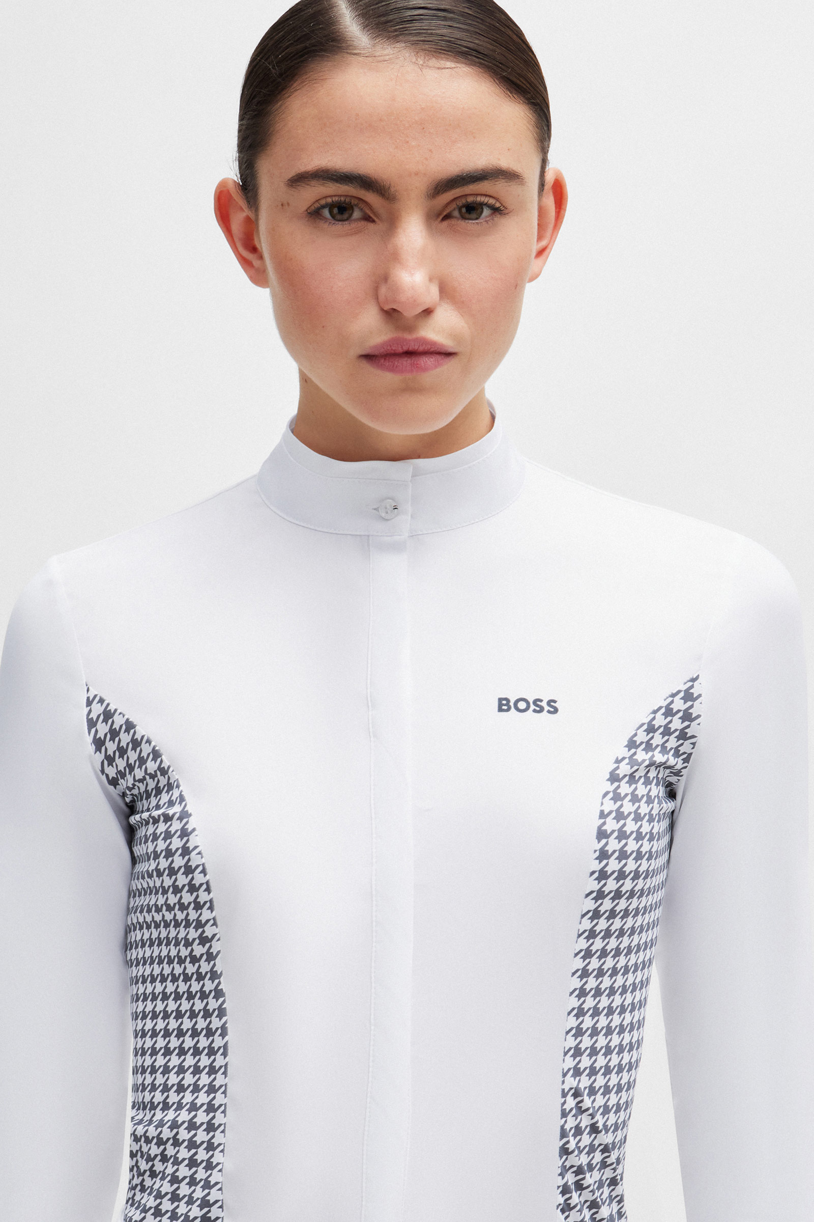 Boss Emma Show Blouse Houndstooth