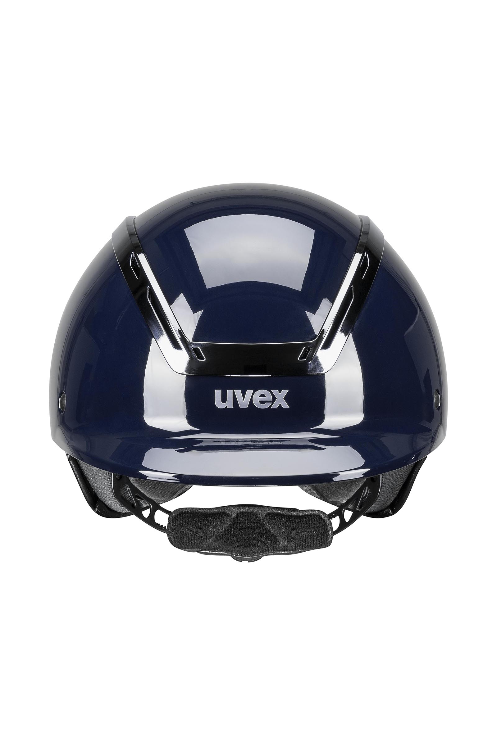 Uvex Exxeed Shiny Chrome Riding Helmet