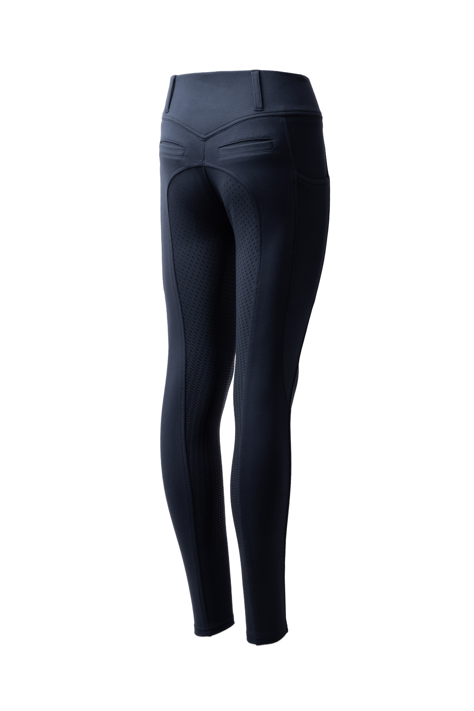 Dark Navy Horze Mira Kids&acute; Full Grip Breeches