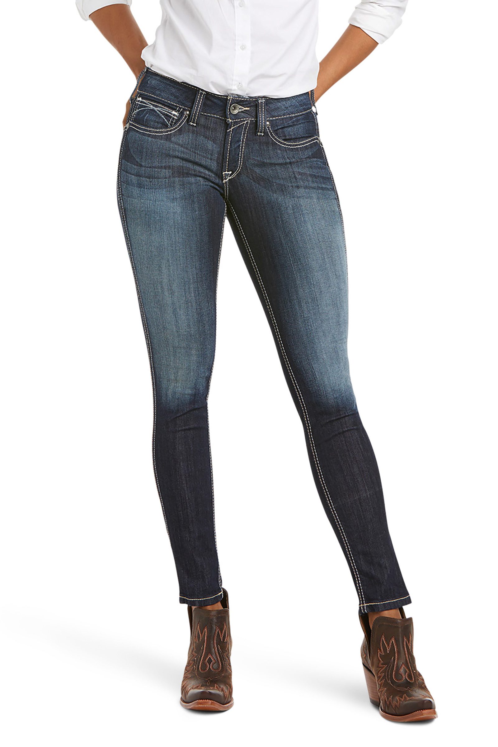 Ariat Ella R.E.A.L Women&acute;s Mid Rise Stretch Outseam Skinny Jean