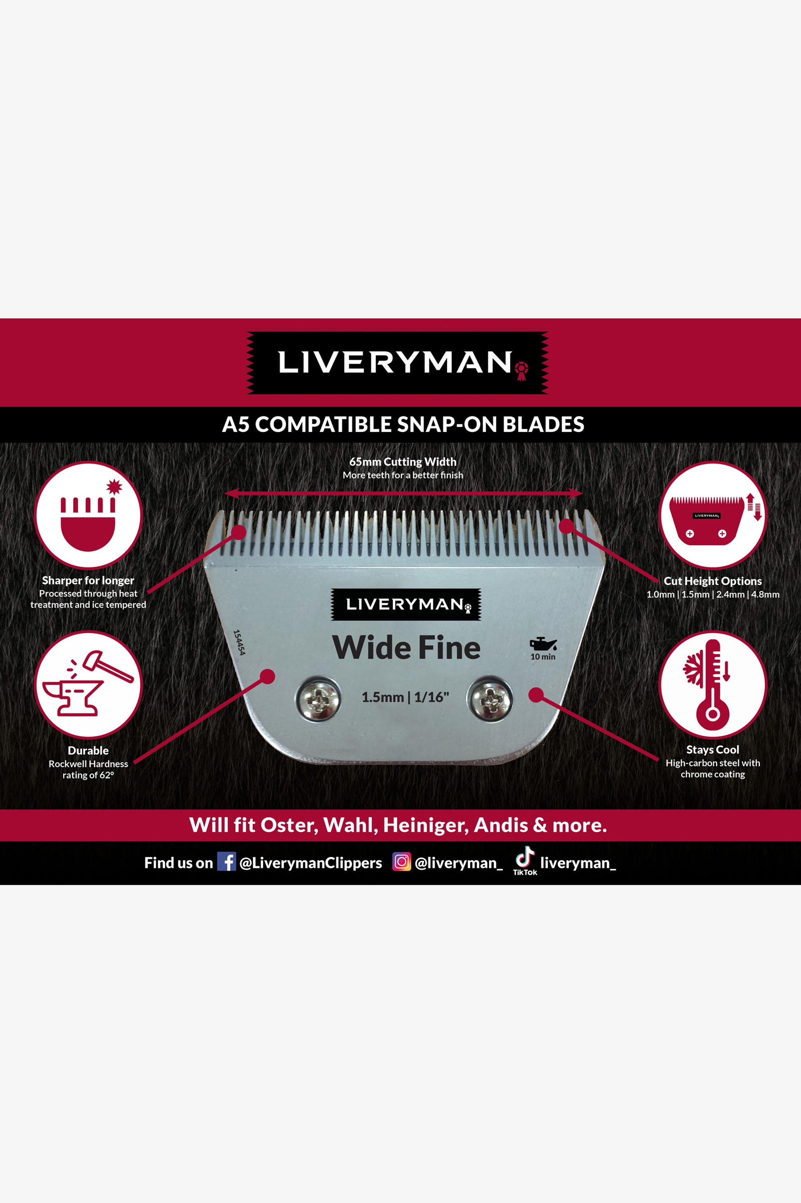 Liveryman A5 Blade Narrow 10, 1.6 mm