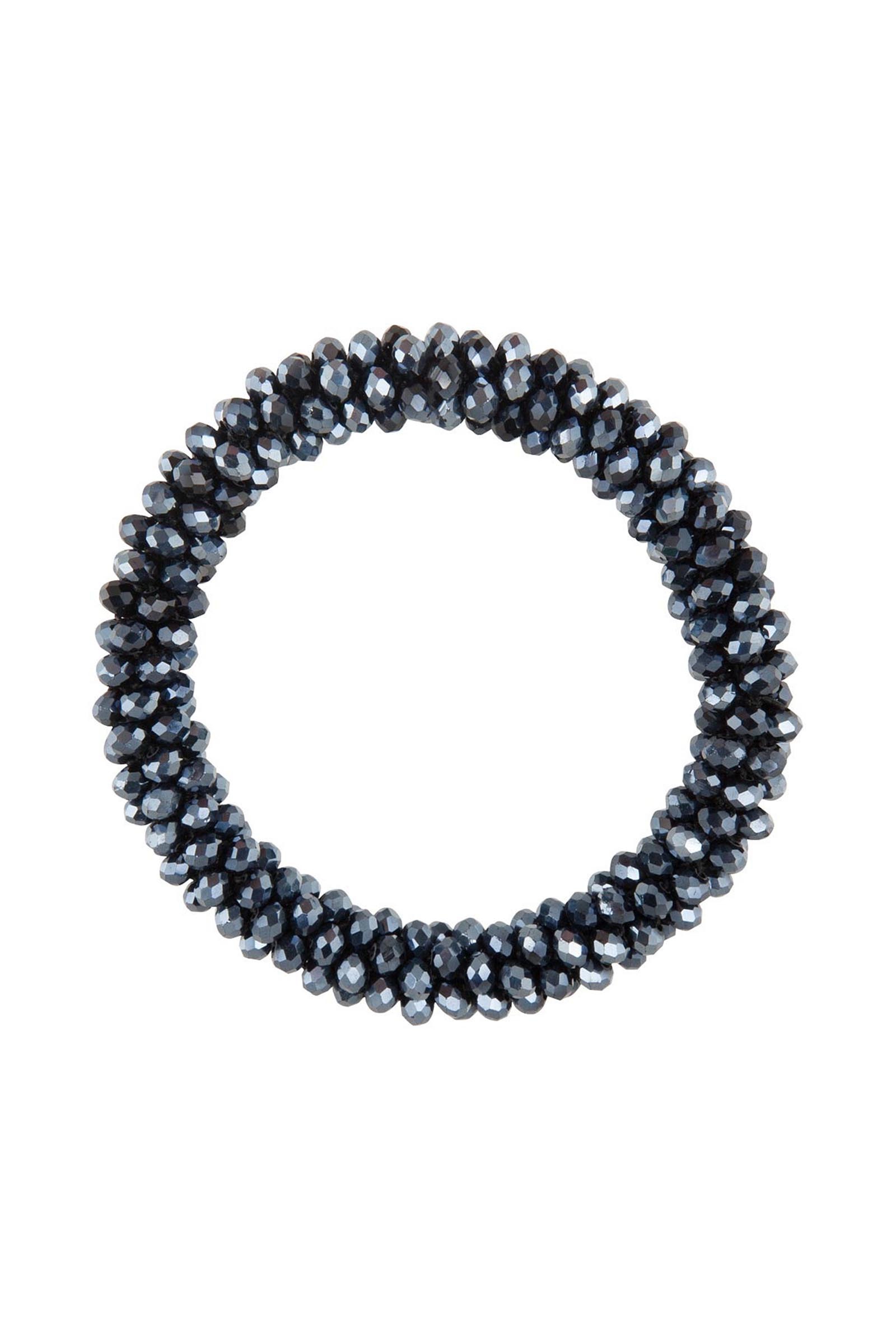 Navy BR Kiki Scrunchie With Crystal Trimming