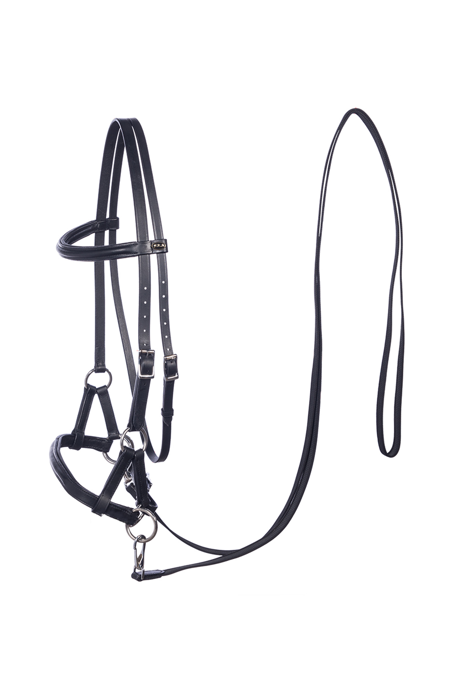 Black F.R.A. Freedom Riding Articles Pardoes Sidepull (System 3) Leather w/ Anti Slip Reins