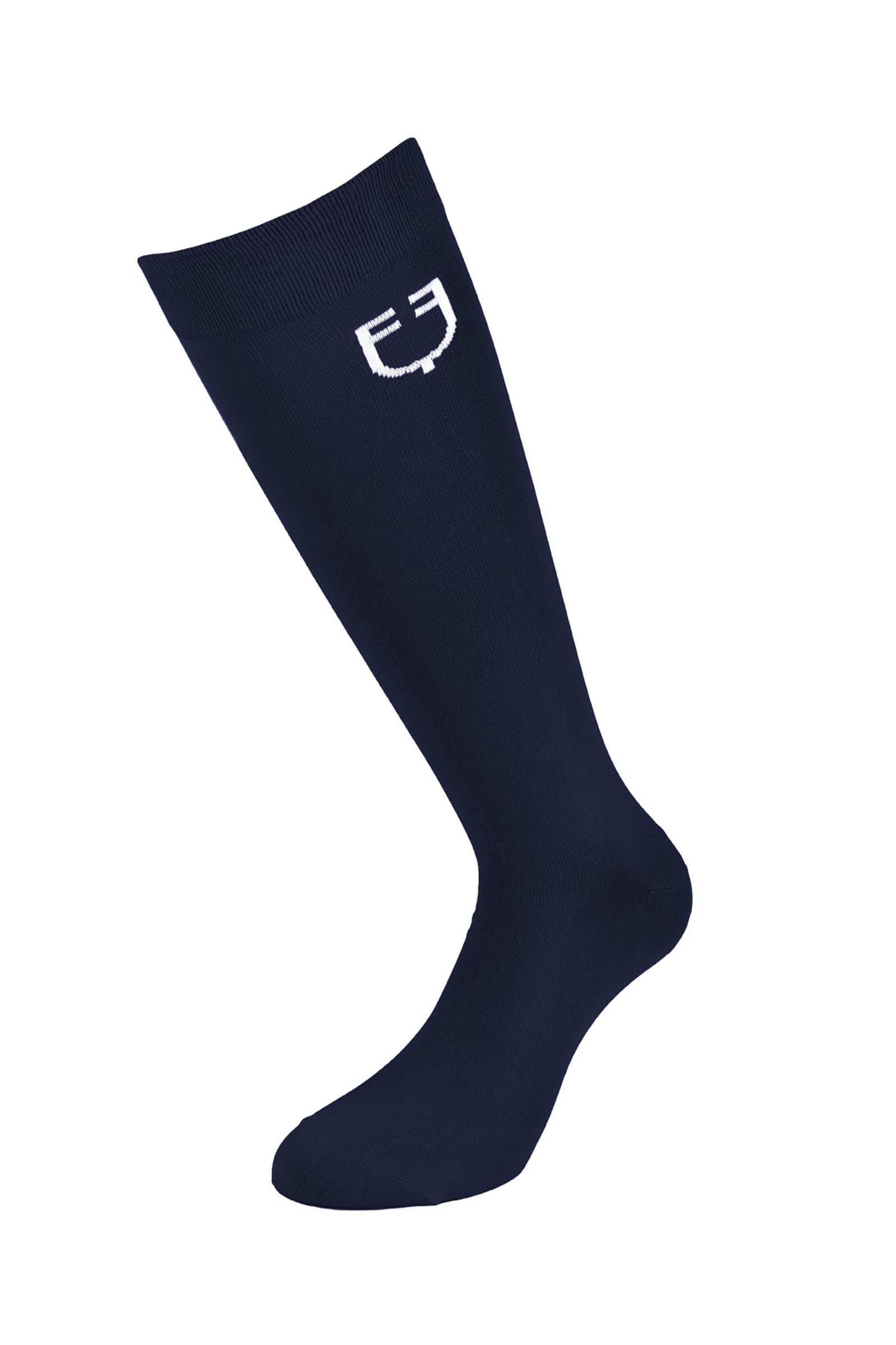 Navy Blazer/White Equestro SS2026 Unisex Light Basic Sock