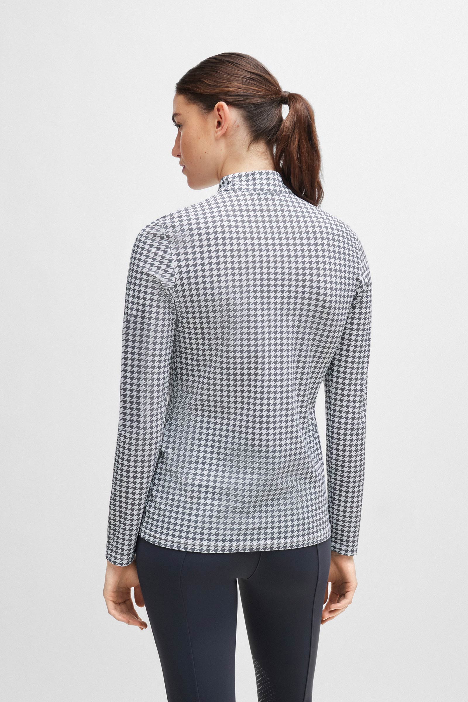 Boss Rachel Training Shirt Houndstooth
