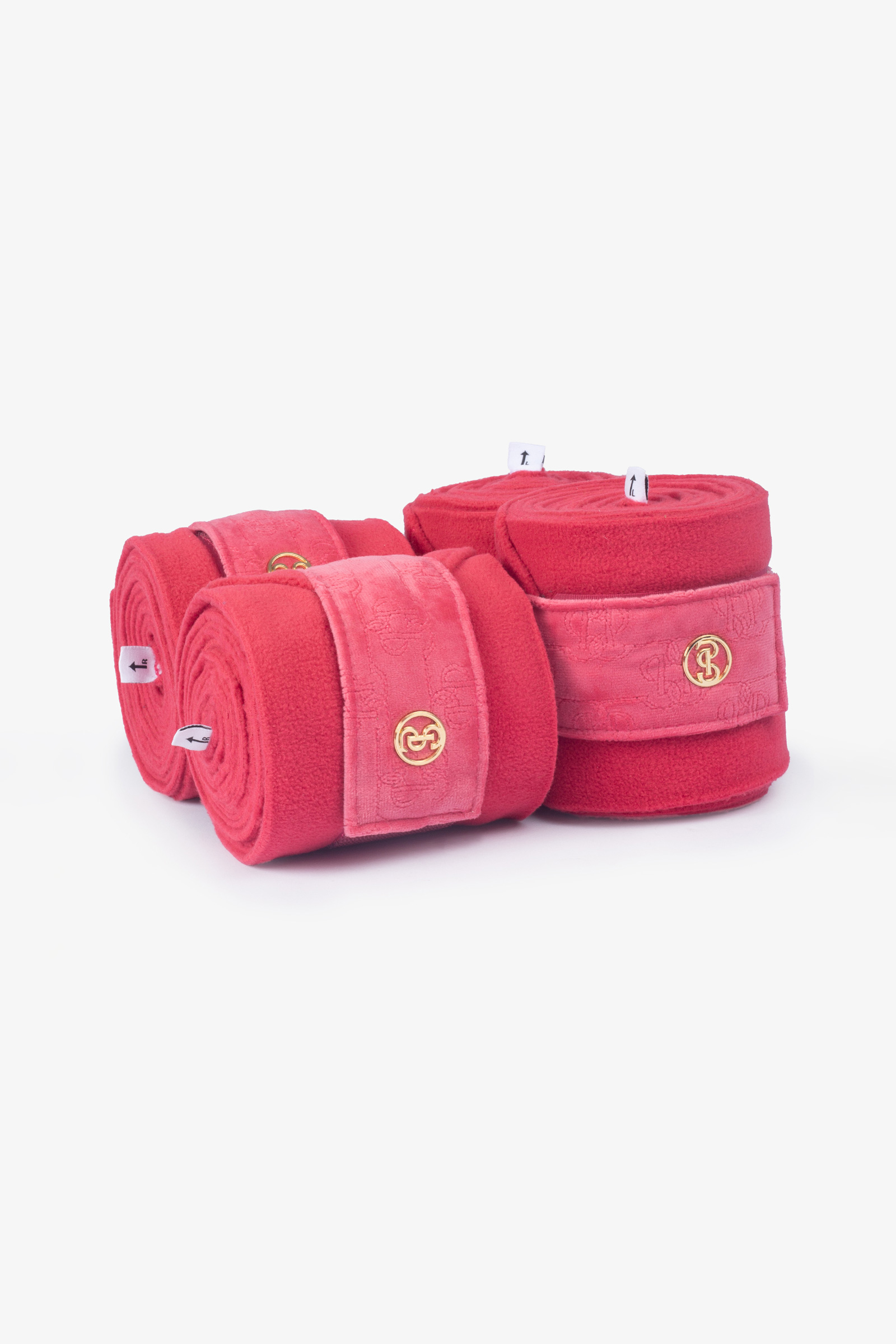 Scarlet pink PS of Sweden Polos Velvet Monogram