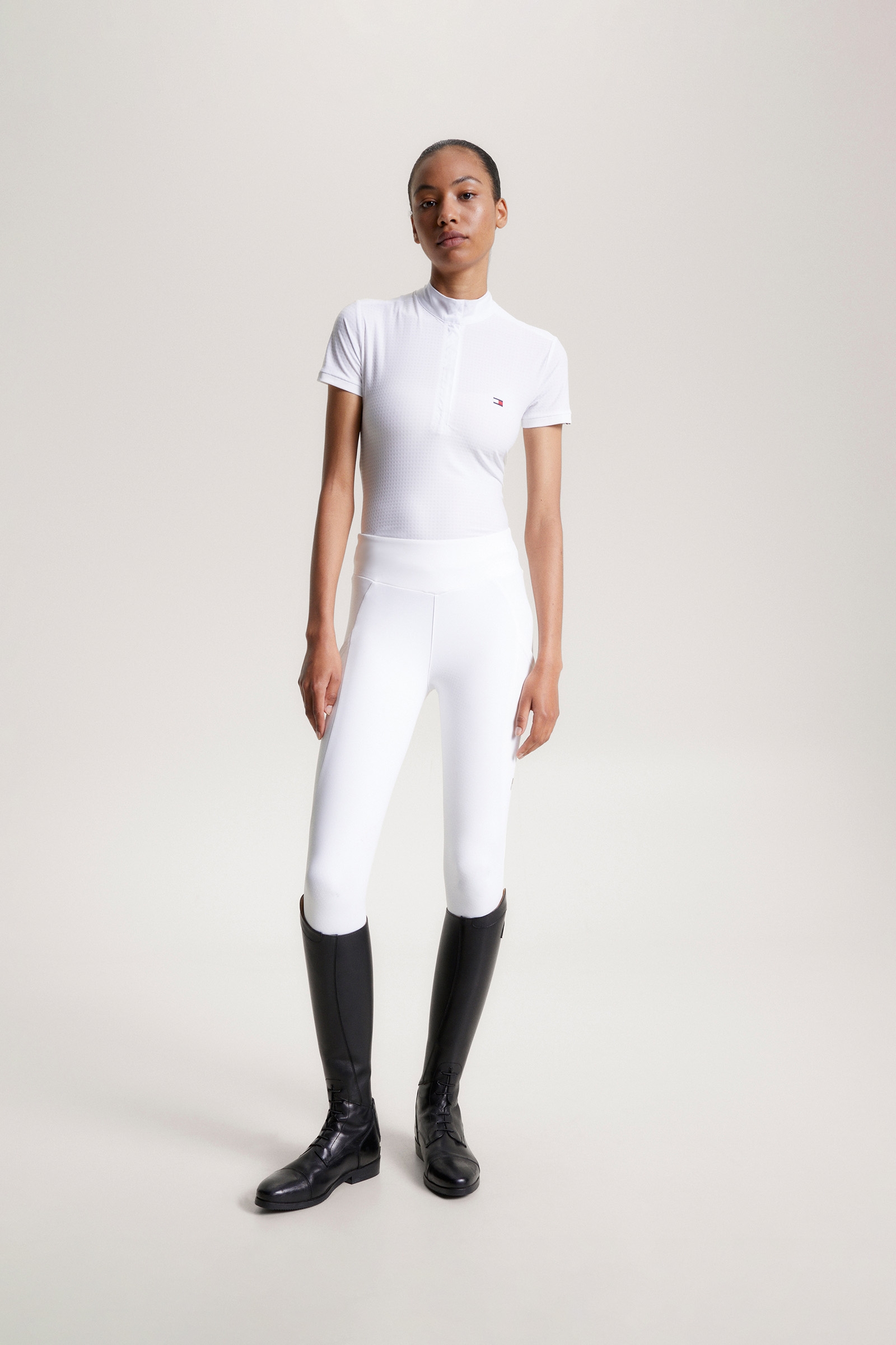 Tommy Hilfiger Equestrian Chelsea Cooling Short Sleeve Logo Show Shirt