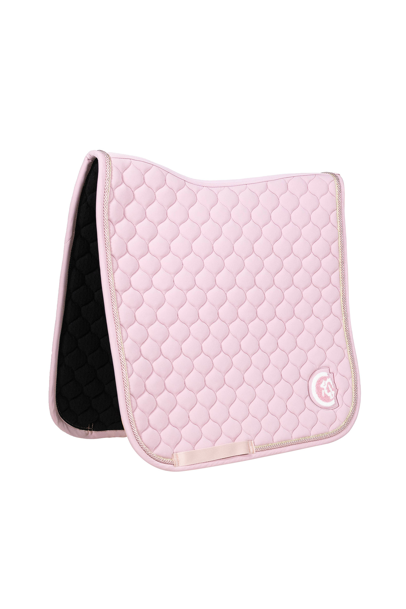 light rose Kentucky Horsewear Dressage Saddle Pad onion quilt 3D logo