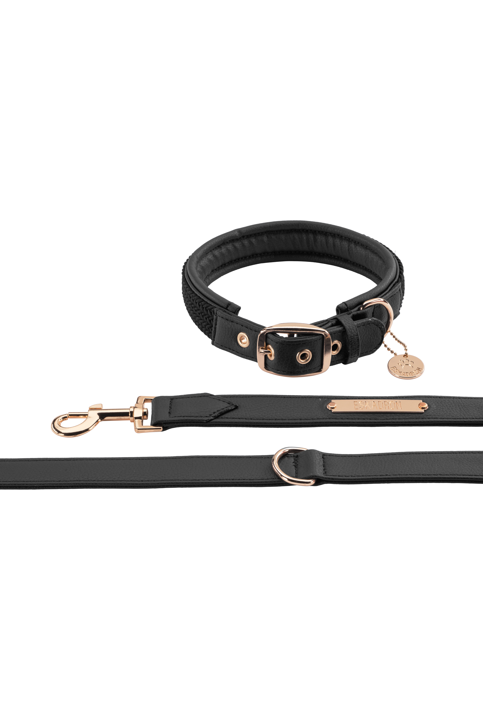 Eskadron Heritage AW24 Faux Leather Dog Collar & Leash Set