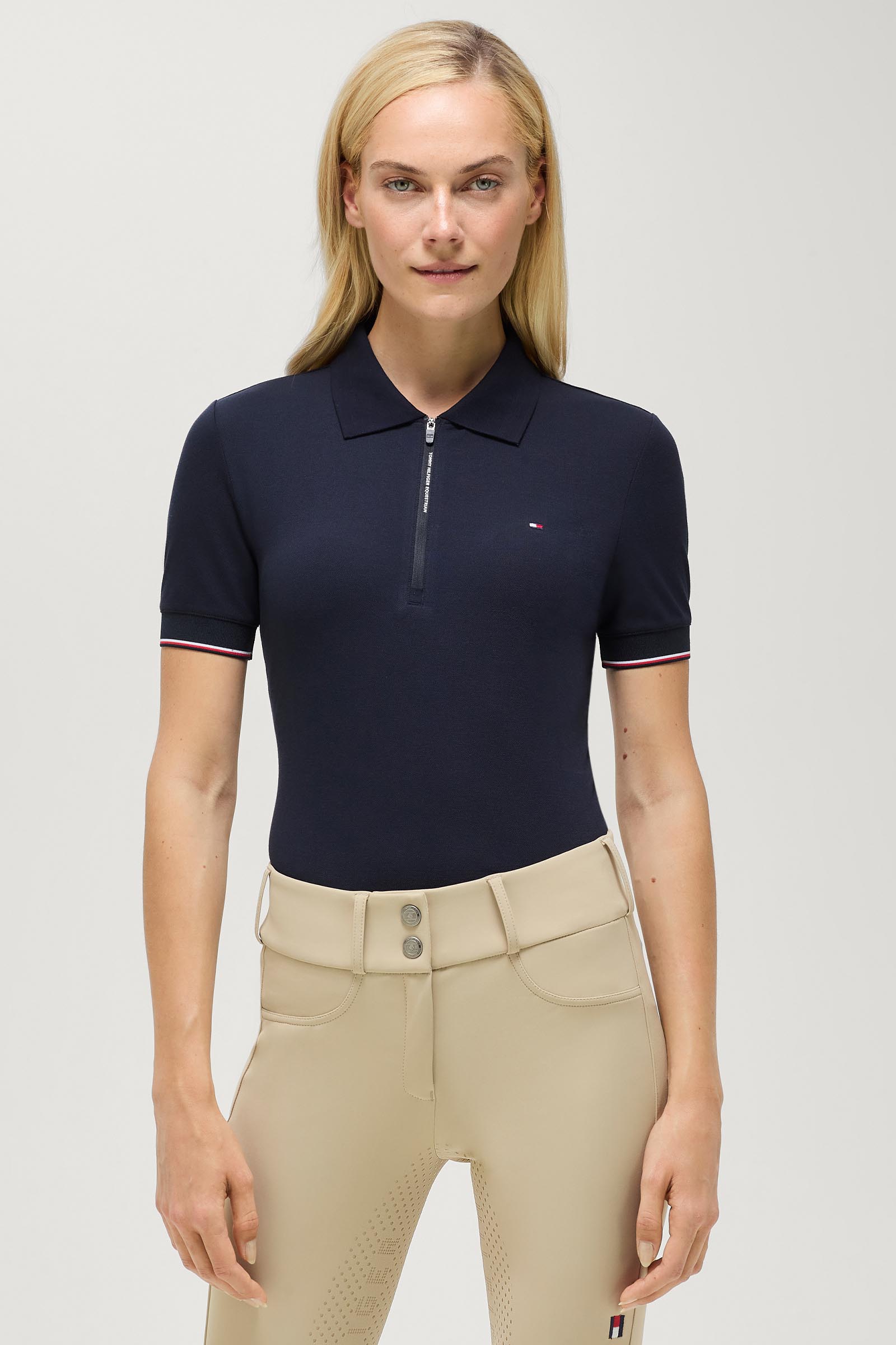 Tommy Hilfiger Equestrian Anaheim Women's Zip Poloshirt