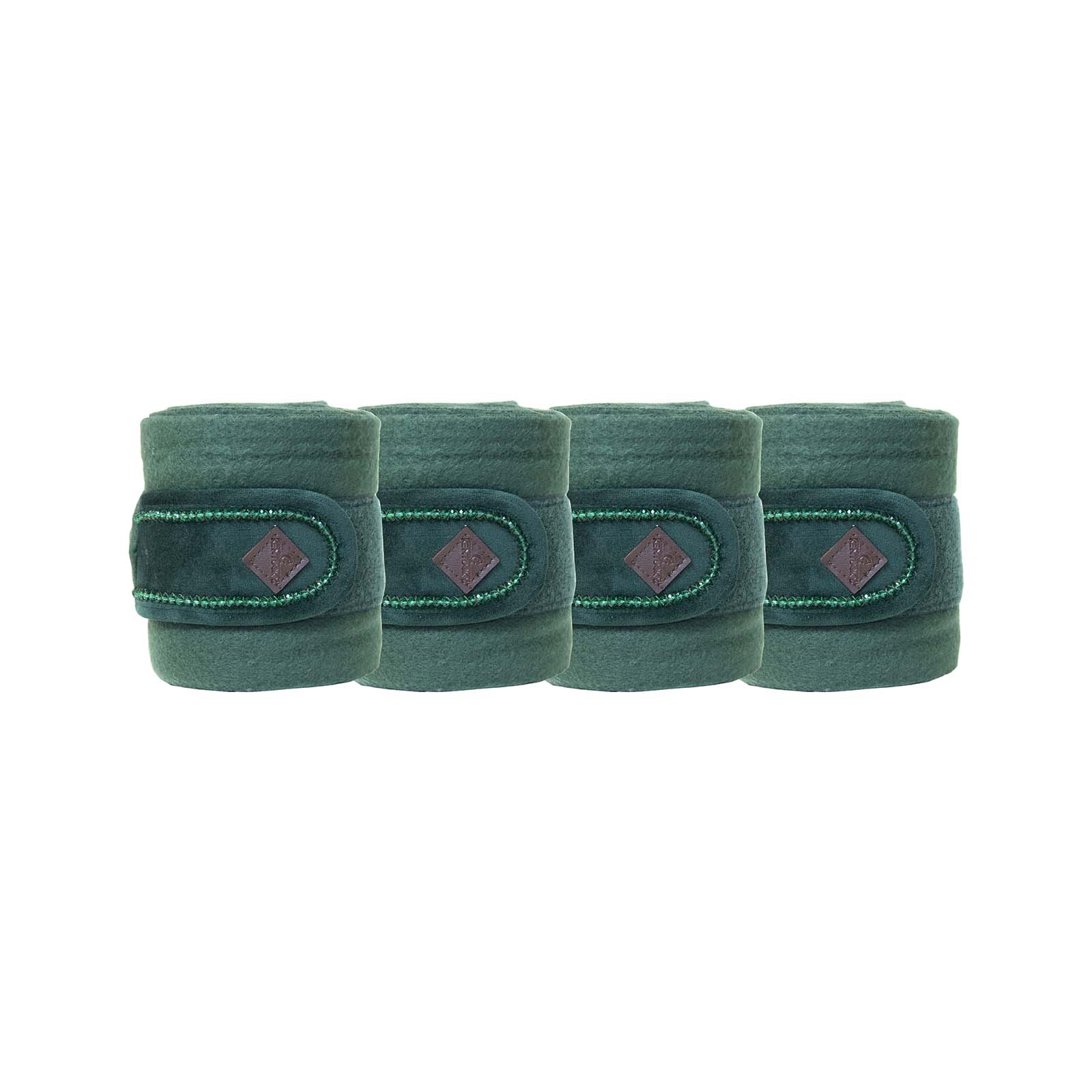 Ponderosa Pine Dark green Kentucky Horsewear Pearls Polar Fleece Bandages