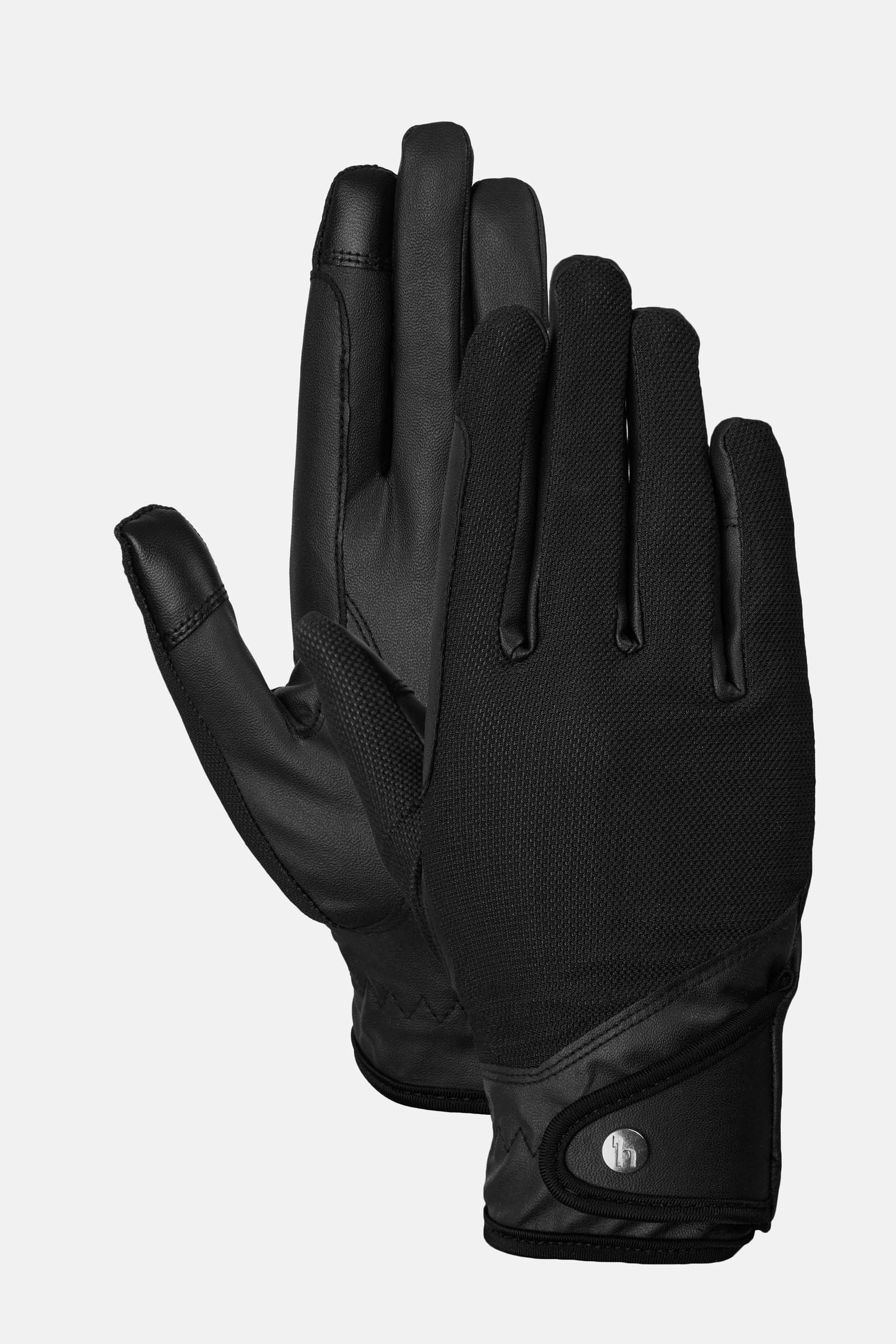 Black Horze Ally Mesh Riding Gloves