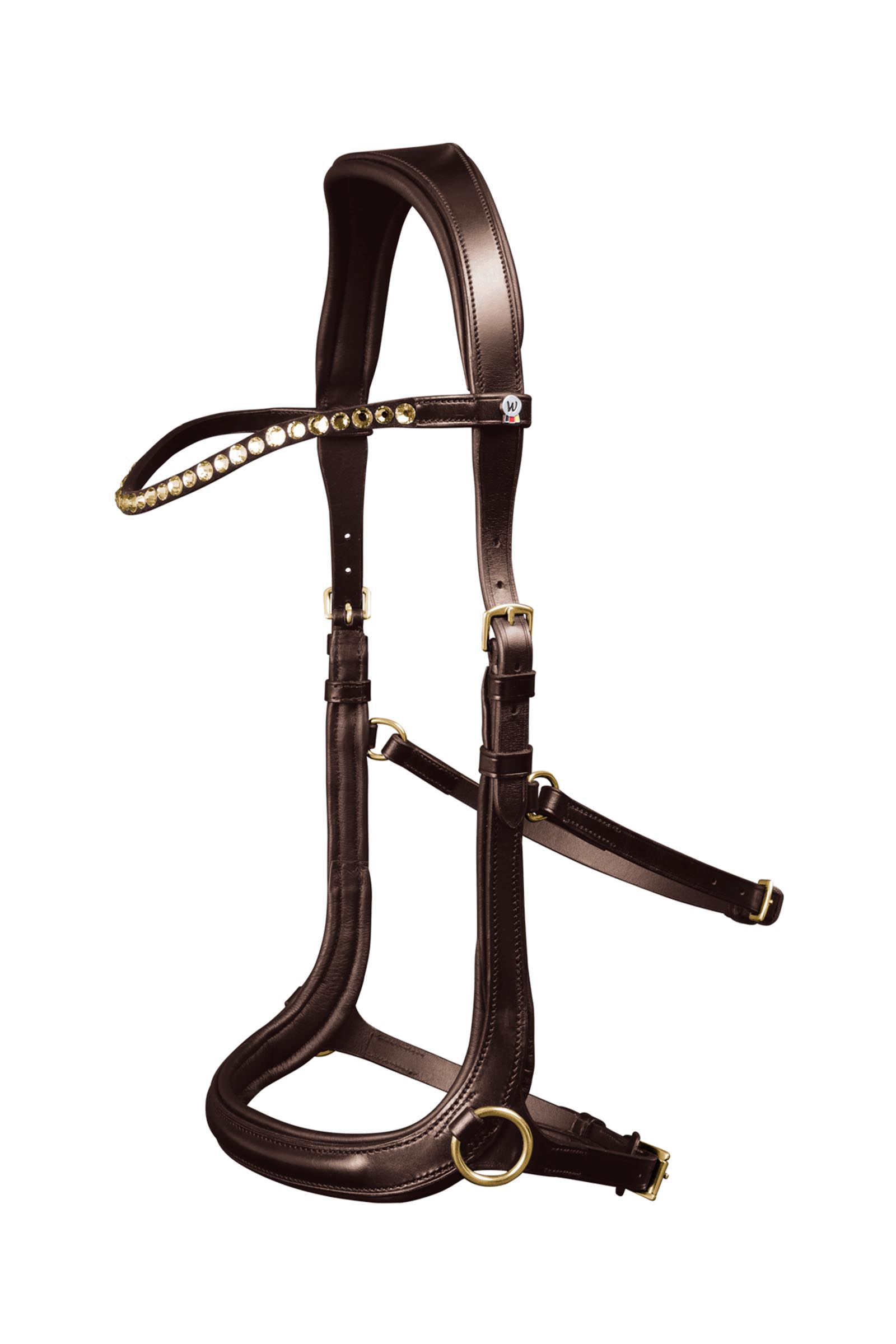 brown Waldhausen X-Line Sensation Anatomical Bitless Bridle