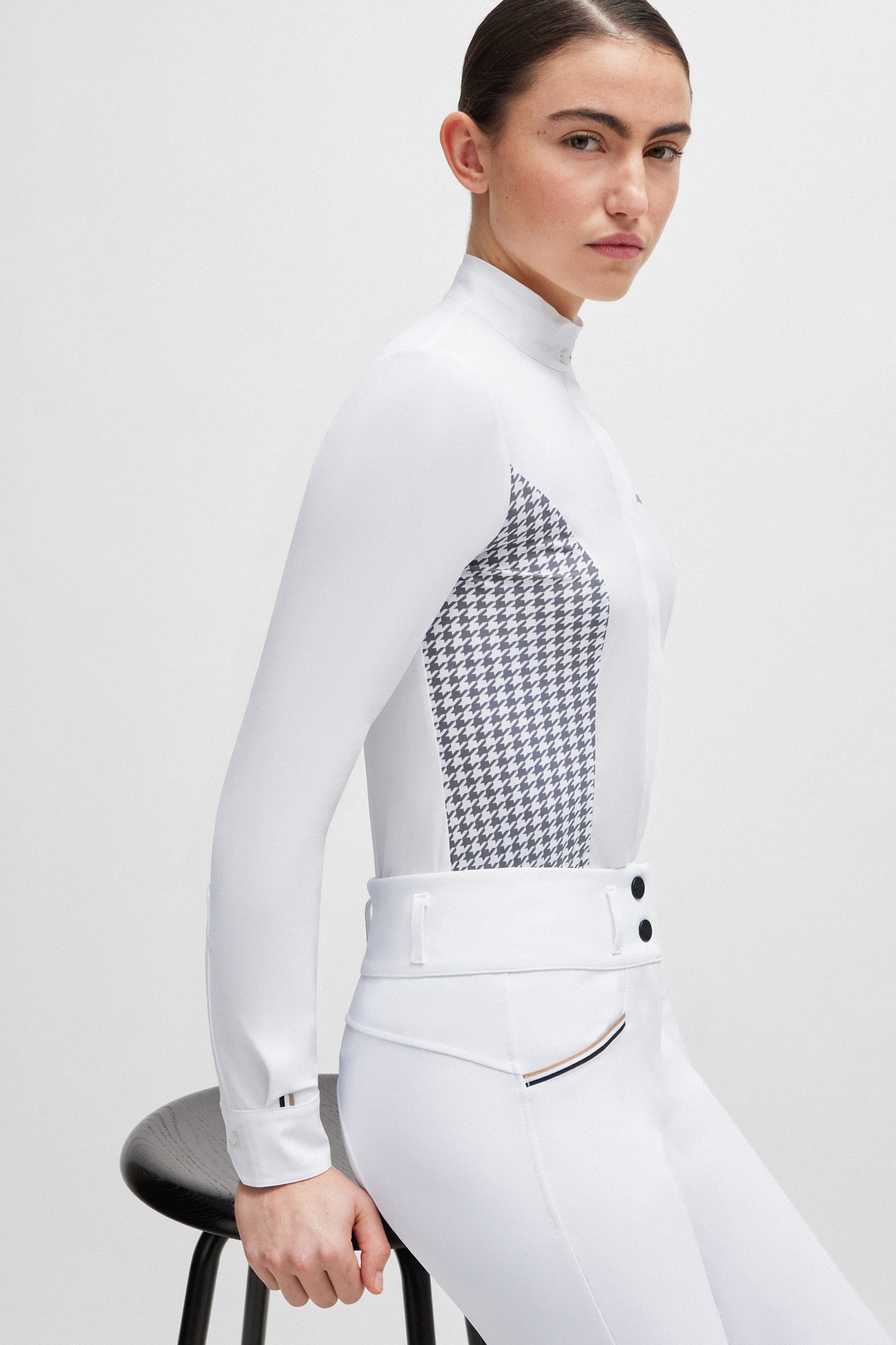 Boss Emma Show Blouse Houndstooth