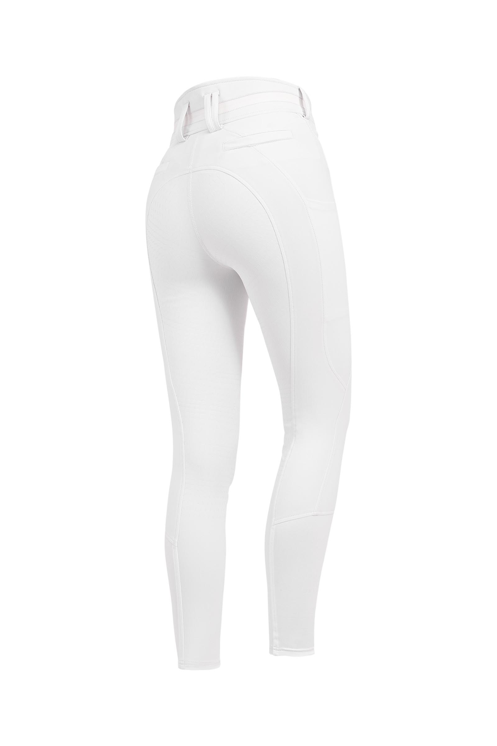 White ELT Maja Women´s Glam Curved High Waist Breeches Full Seat