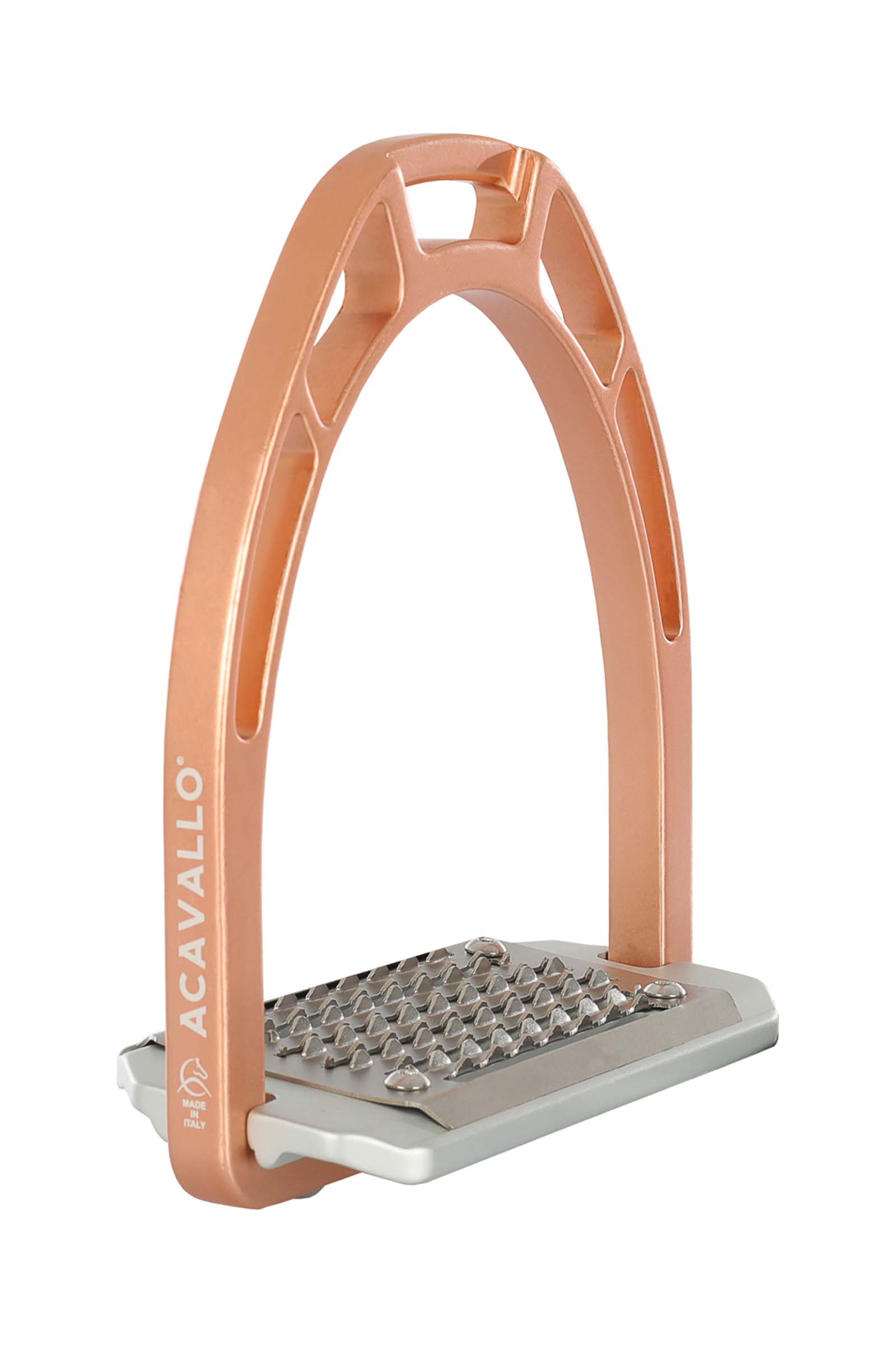 Rose Gold Acavallo Arco Evolution Alupro Aluminium Stirrup