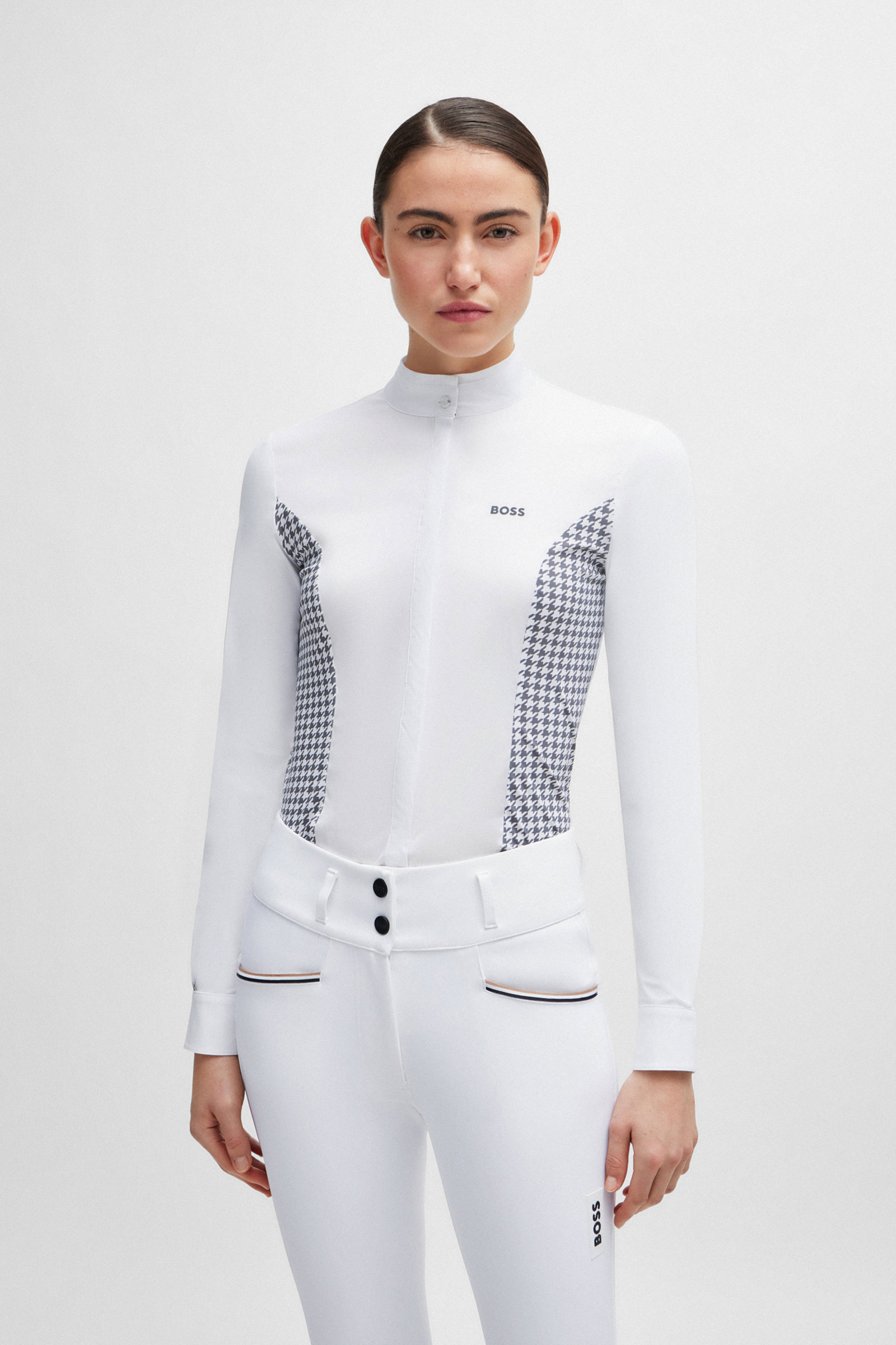 Boss Emma Show Blouse Houndstooth