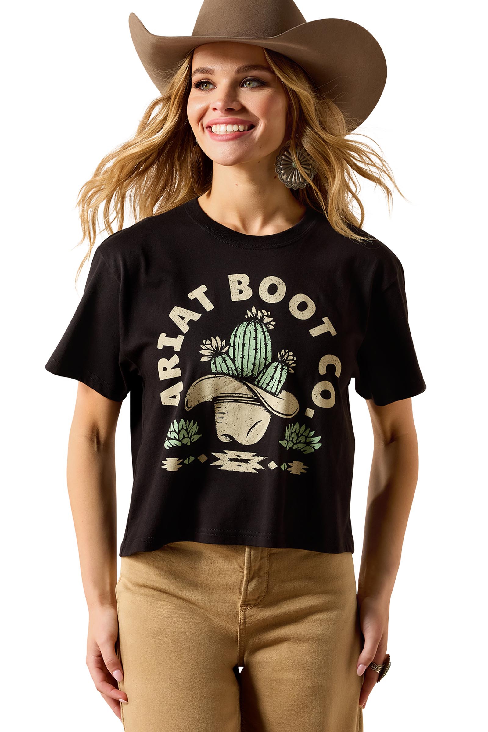 Ariat Women's Ariat Cacti Cowboy Hat T-Shirt