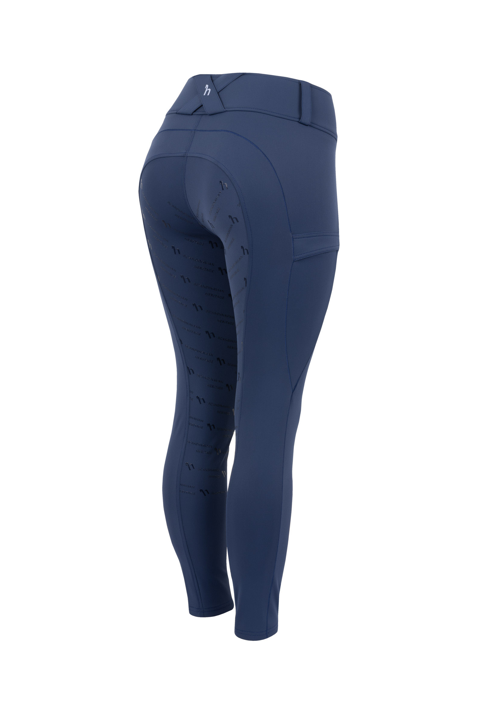 Insignia Blue Horze Camille Womens Functional Full Grip Breeches
