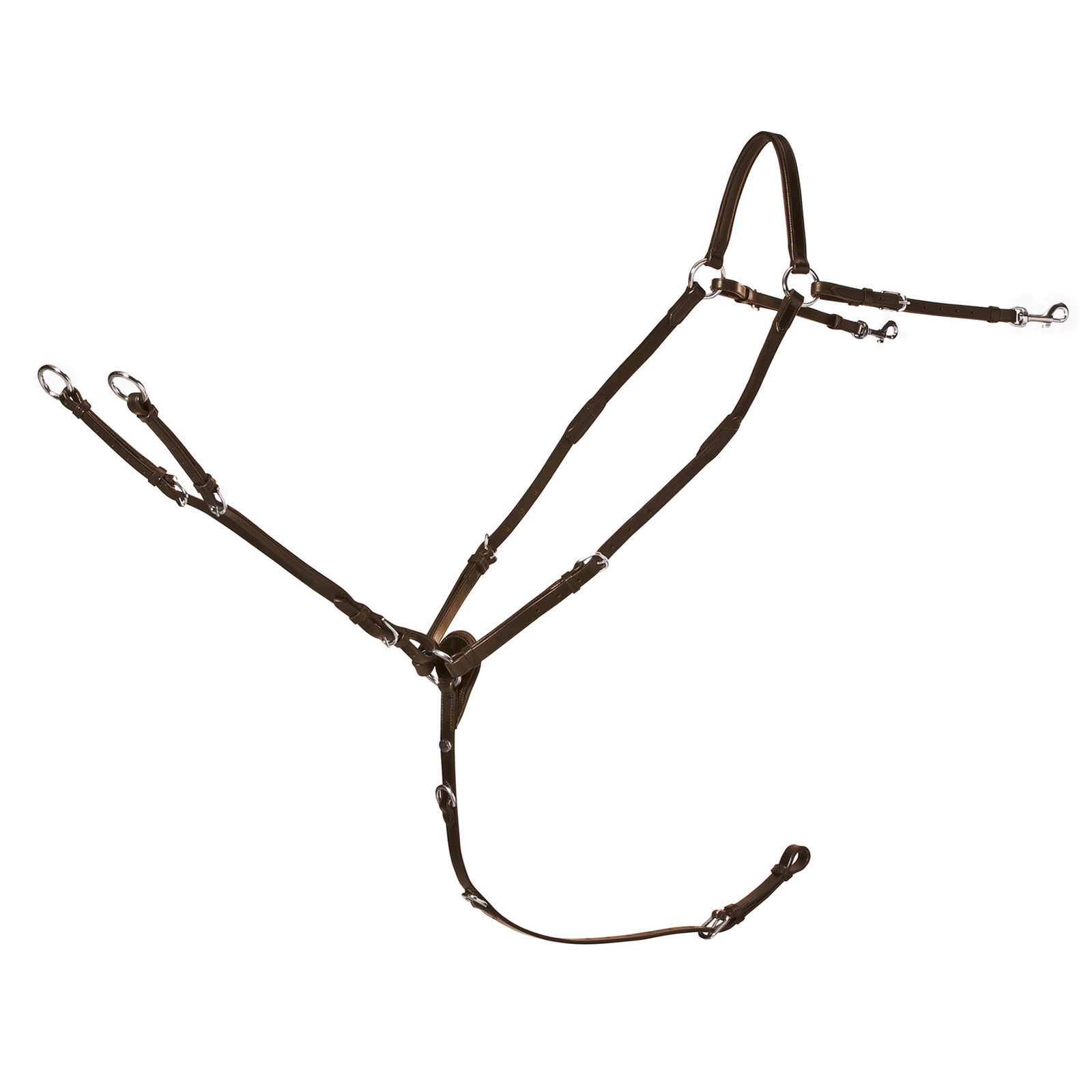 Antique Brown/Silver Schockemöhle Sports Race II, Breastplate Basic